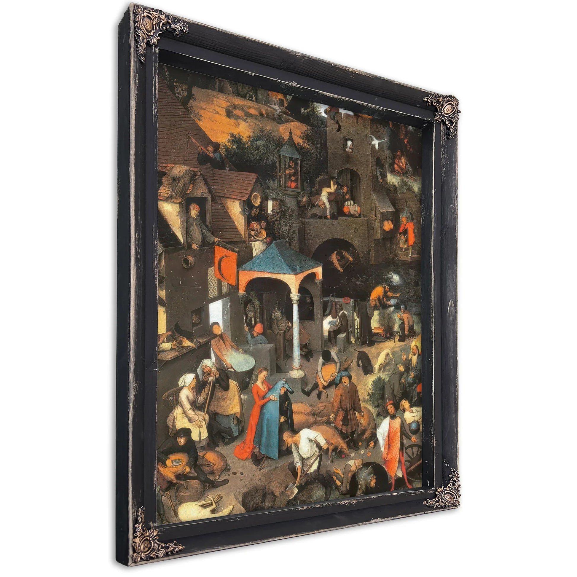 Netherlandish Proverbs 1559 By Pieter Bruegel Fine Art Print