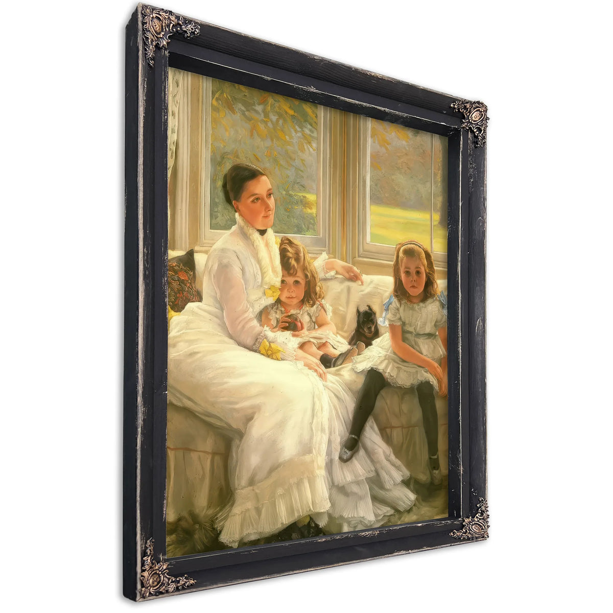 The Chapple Gill Family Of Lower Lea, Woolton By James Tissot Fine Art Print