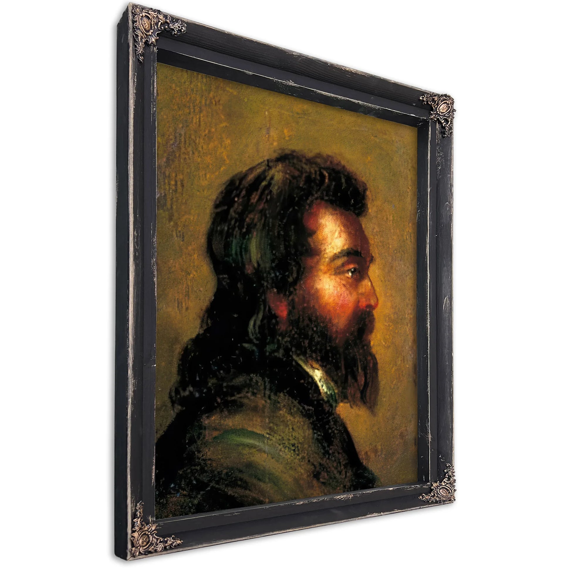 Study Of A Man's Head By William Etty Fine Art Print