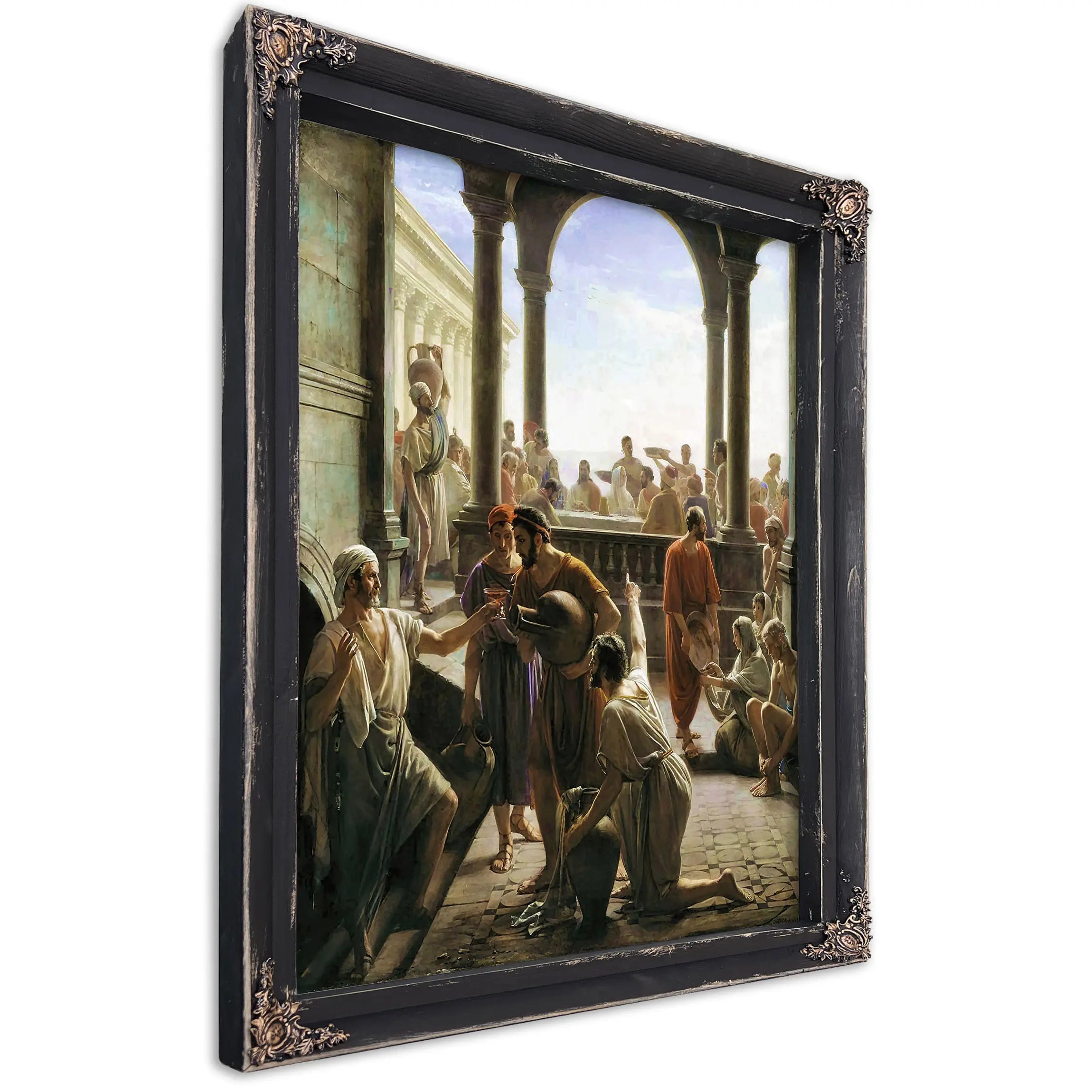 Turning Water To Wine The Wedding At Cana by Carl Bloch