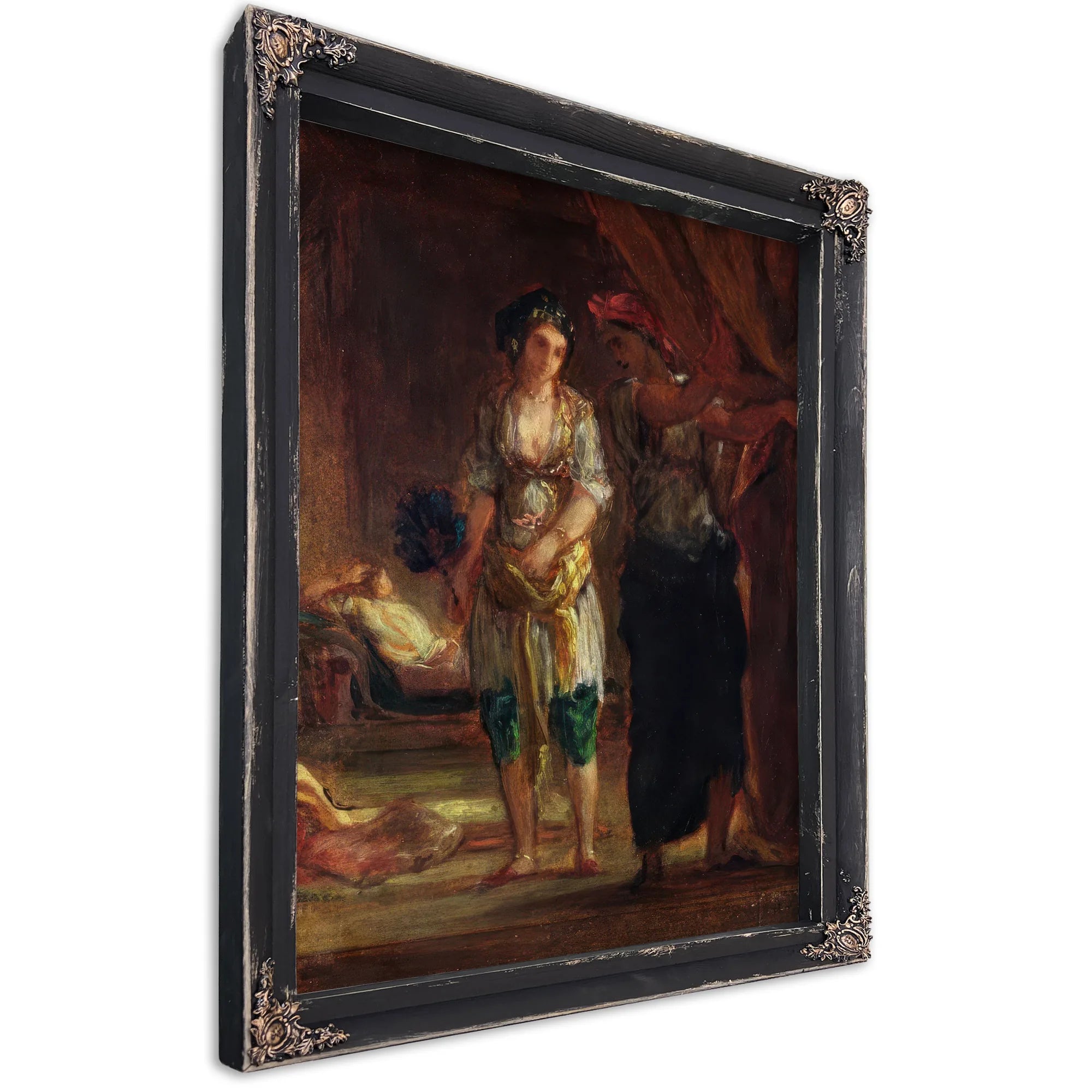 Interior Of A Harem In Oran By Ferdinand Victor Eugene Delacroix Fine Art Print