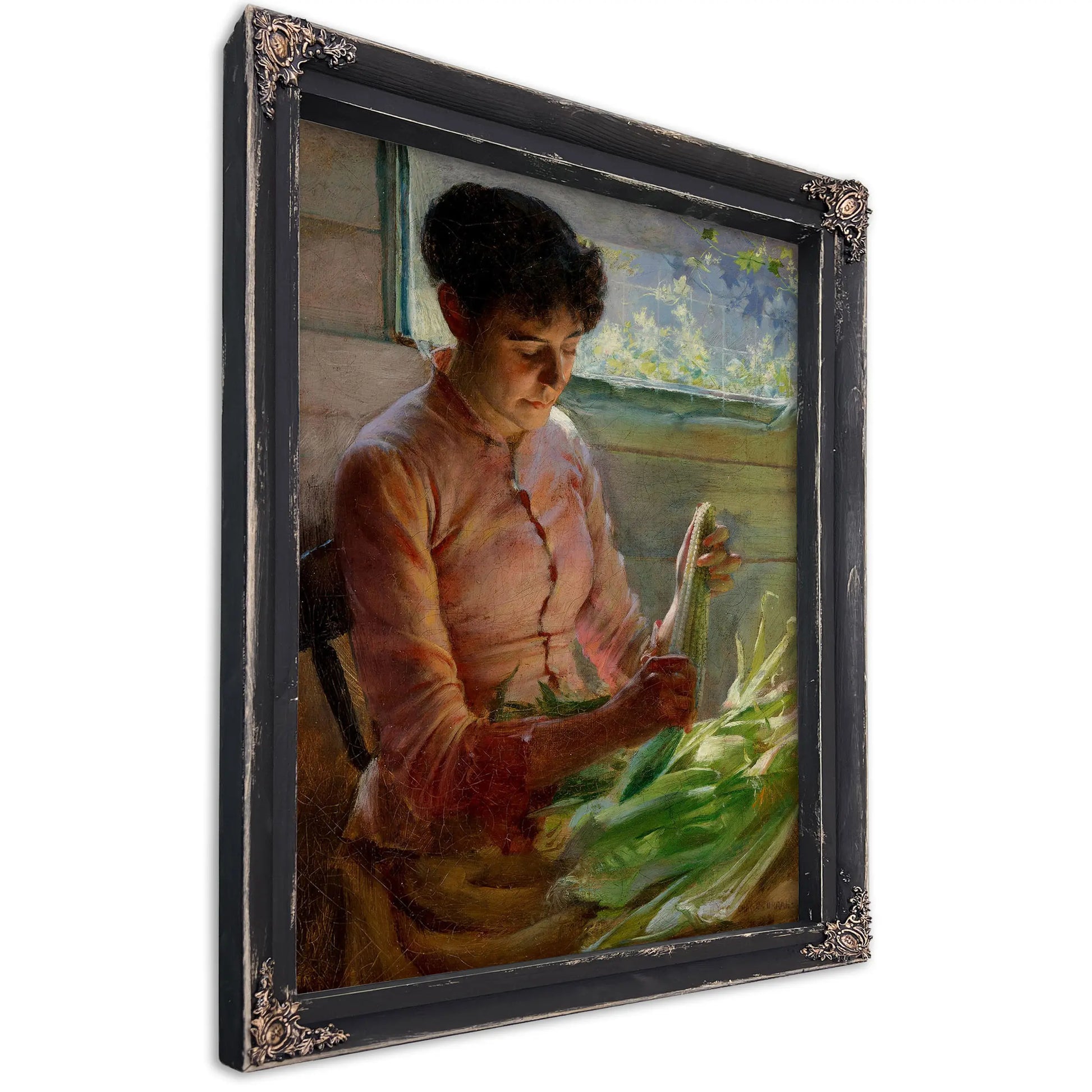 Shucking Corn (1891) by Charles Courtney Curran