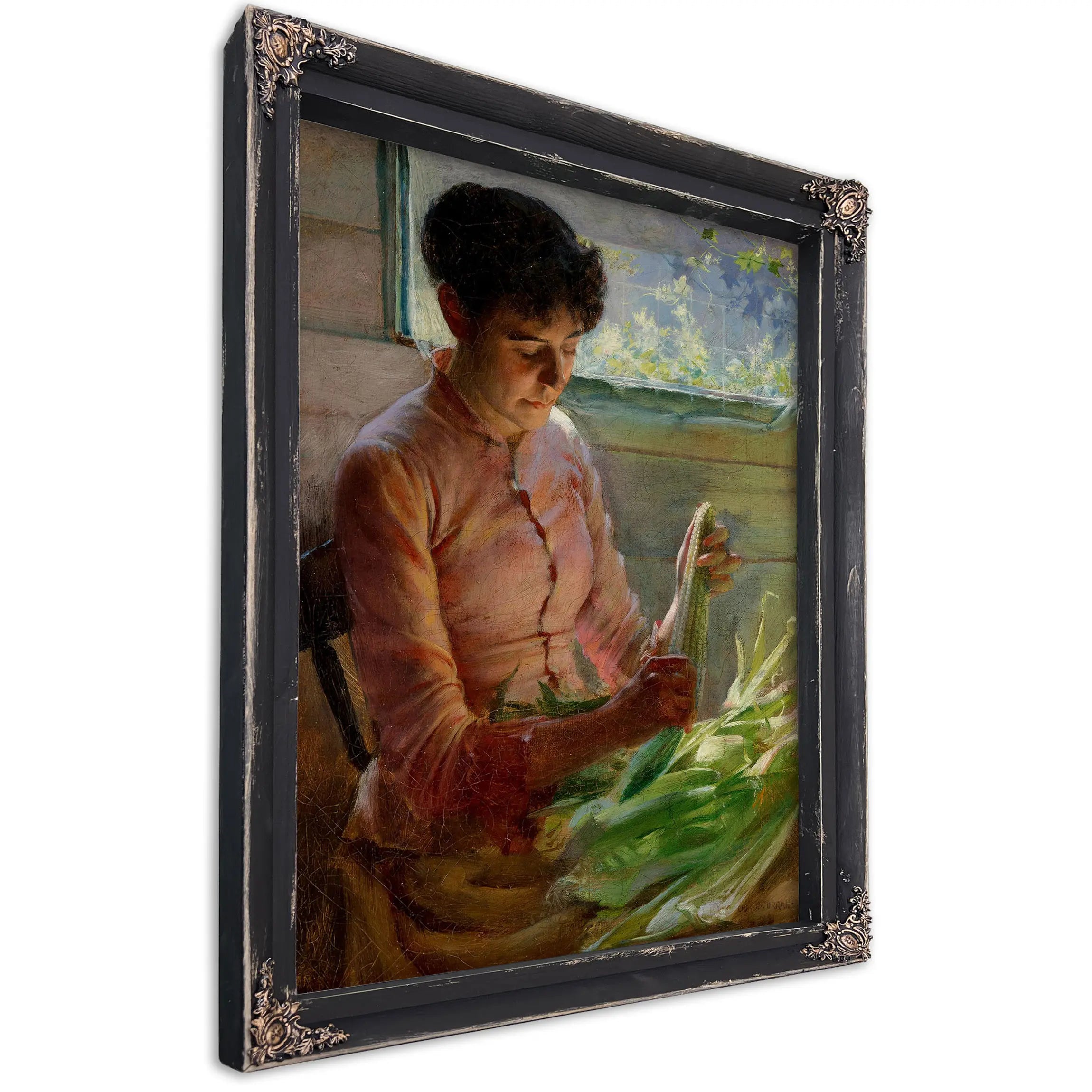 Shucking Corn (1891) by Charles Courtney Curran