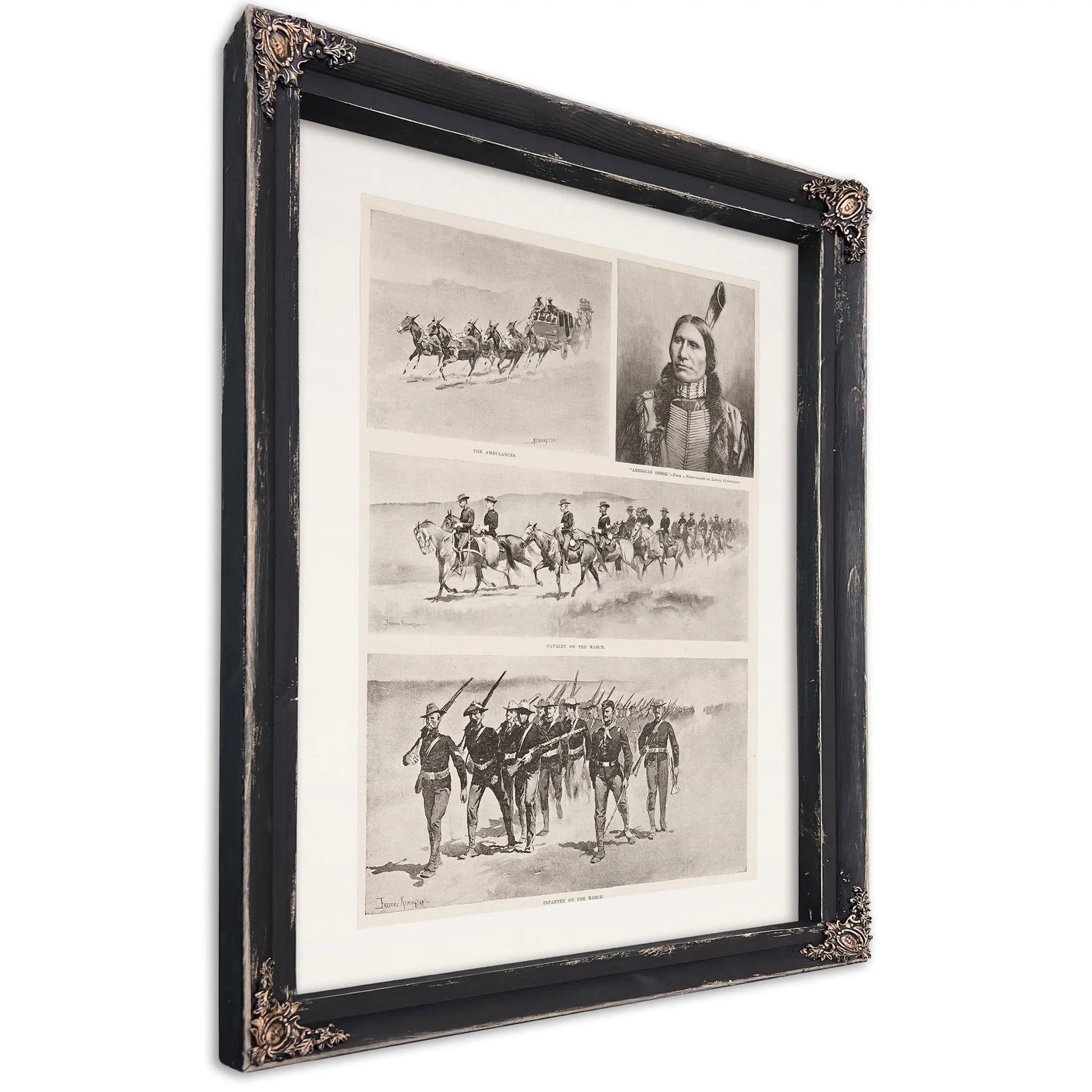 Concentrating Troops On The Northern Indian Agencies by Frederic Remington