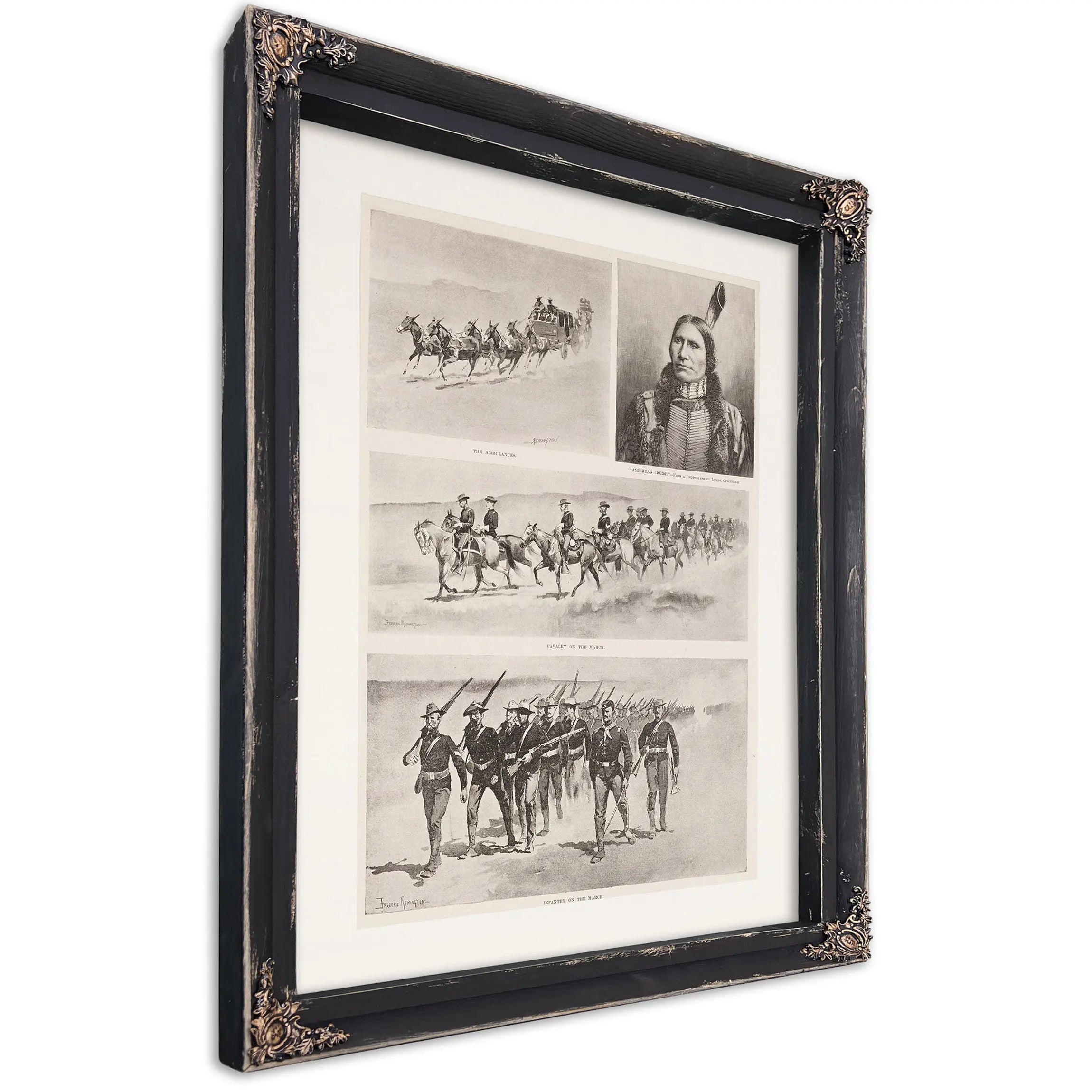 Concentrating Troops On The Northern Indian Agencies by Frederic Remington