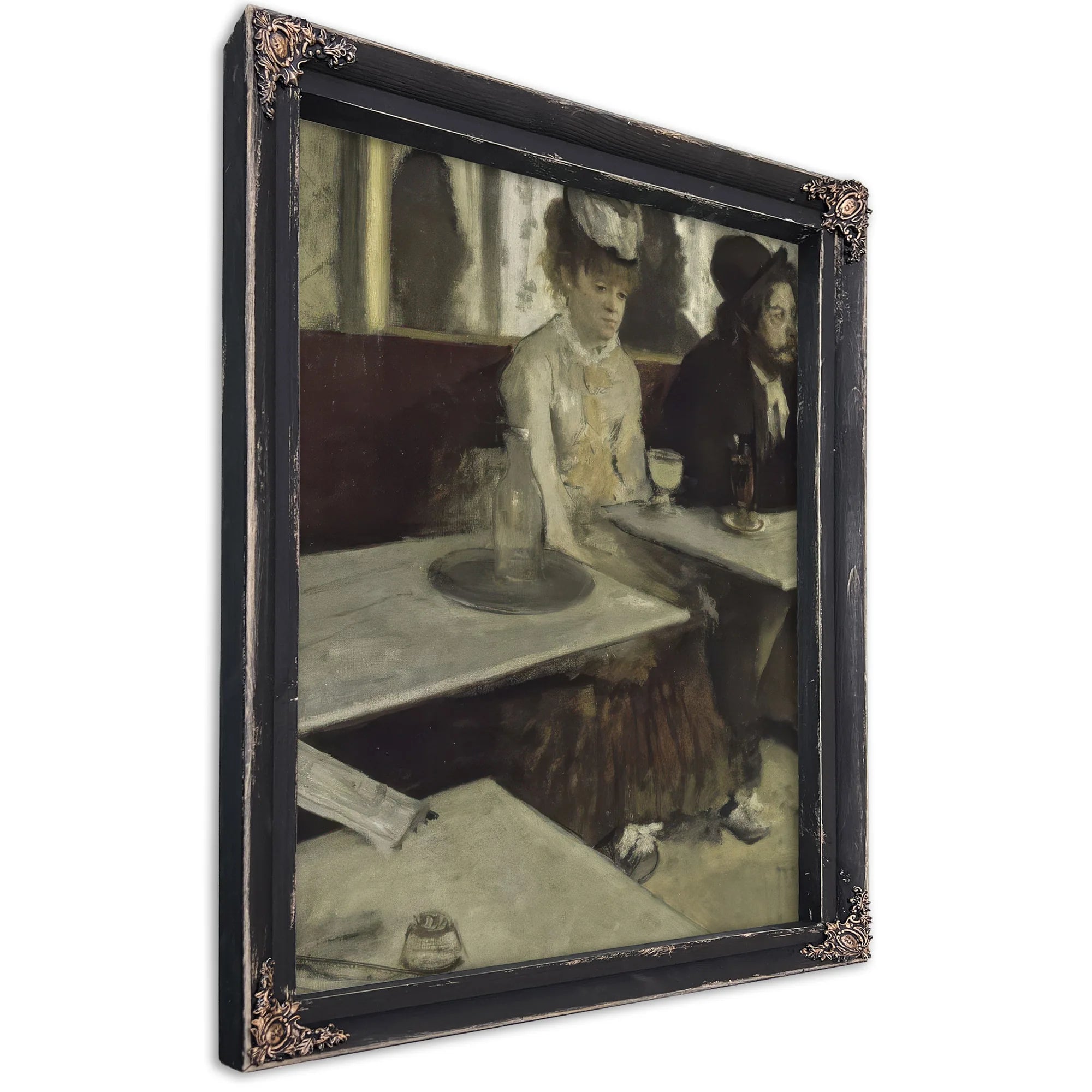In A Cafe By Edgar Degas Fine Art Print