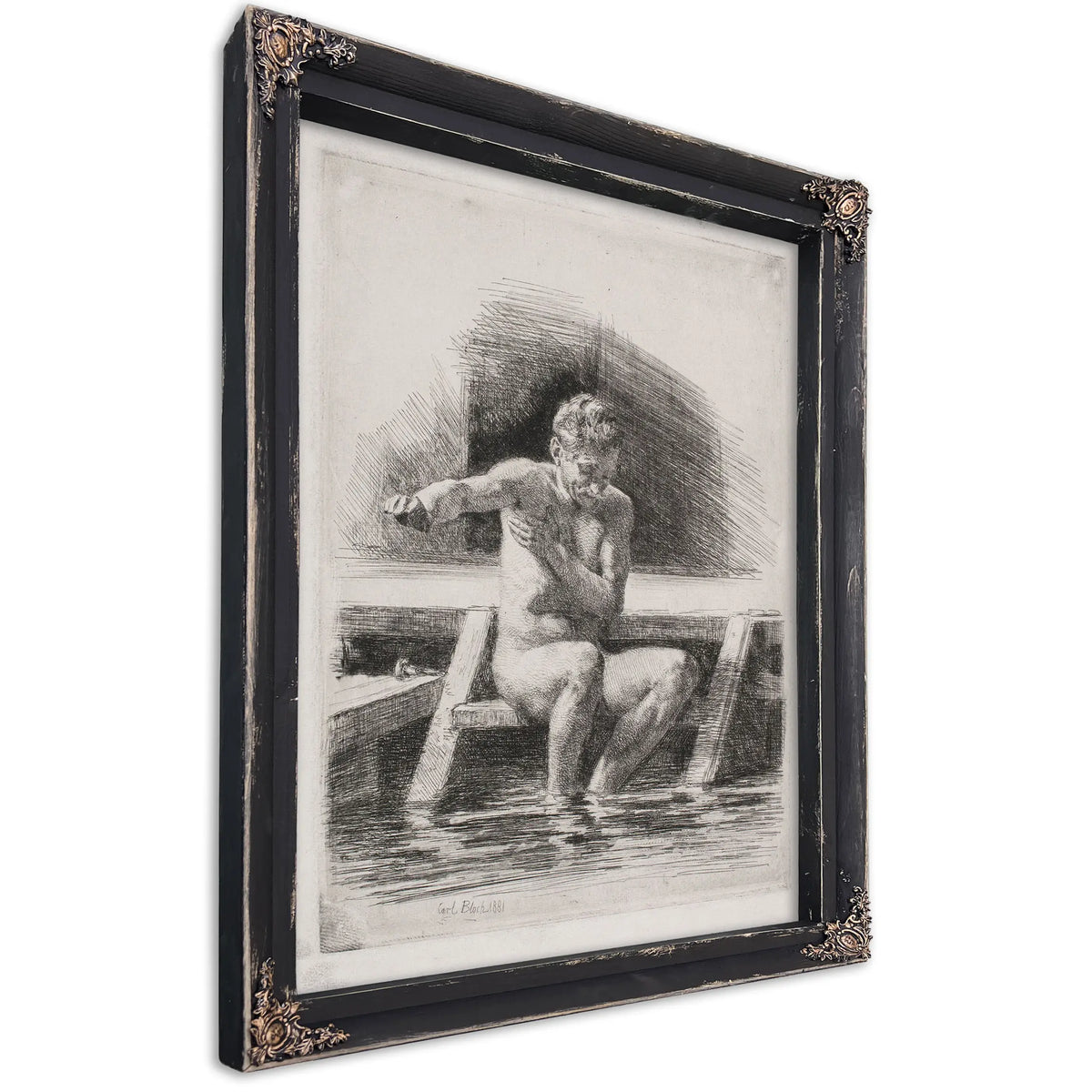 The Bathing Man by Carl Bloch