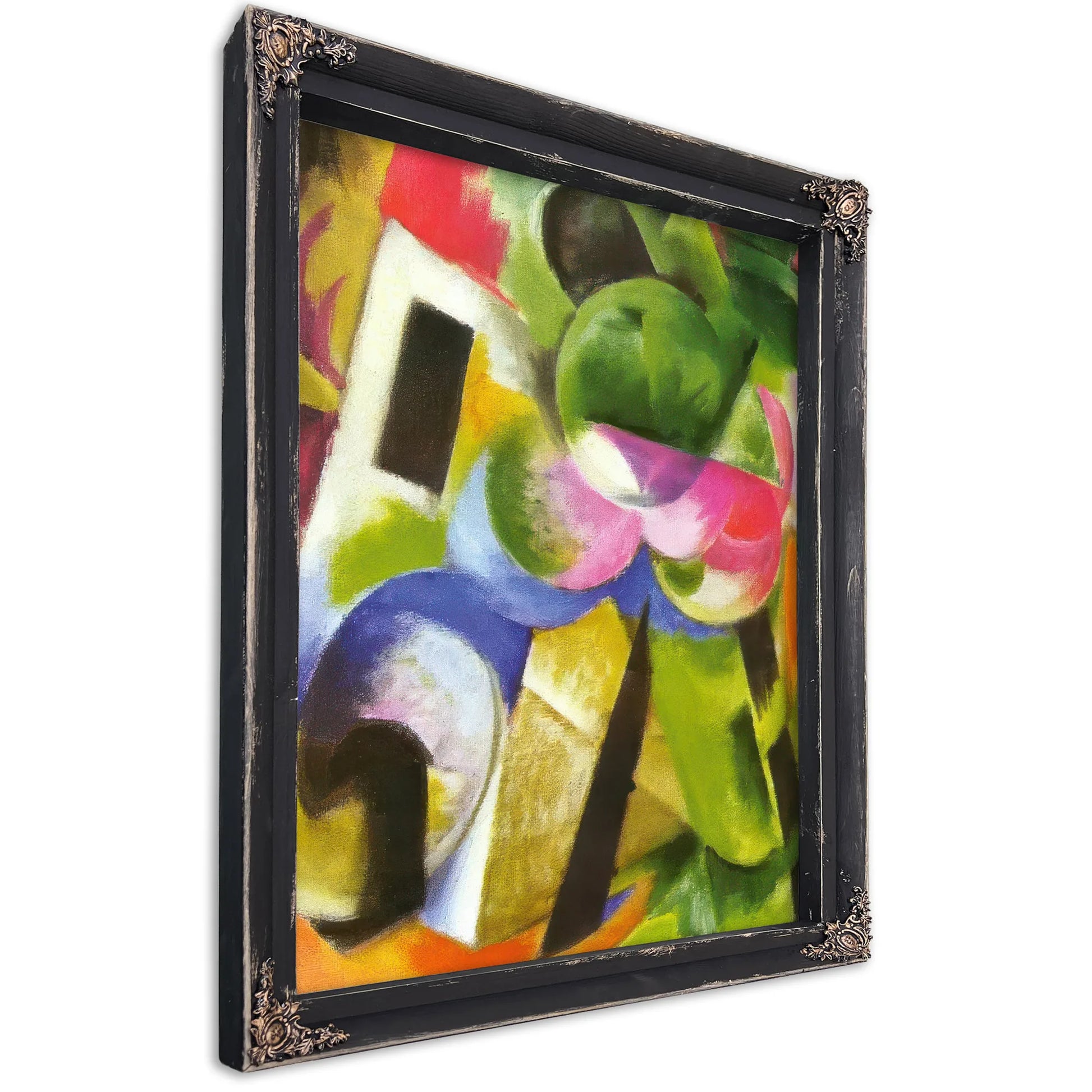 Small Composition Ii (House With Trees) By Franz Marc Fine Art Print