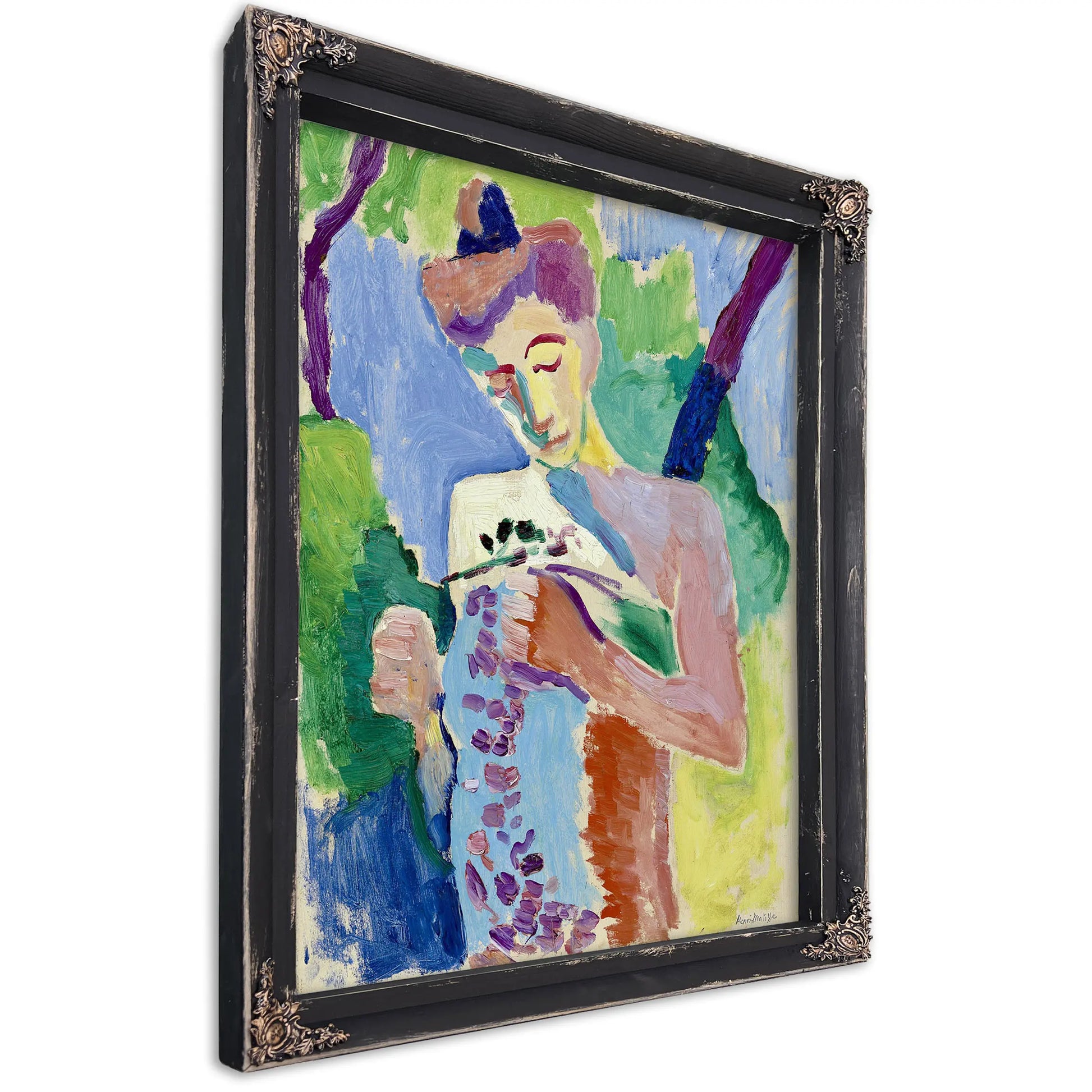 Woman With A Purple Scarf by Henri Matisse