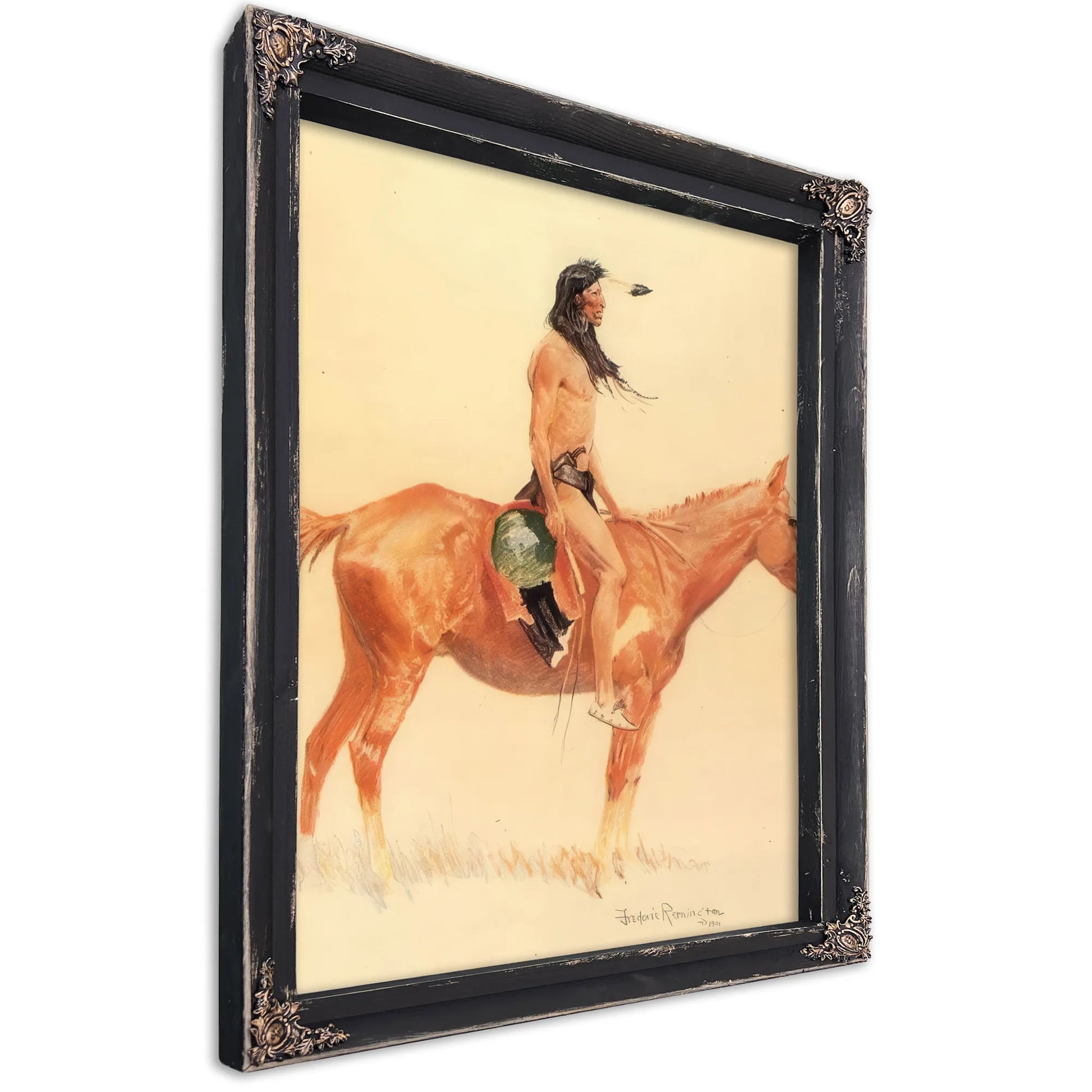 A Cheyenne Buck By Frederic Remington Fine Art Print