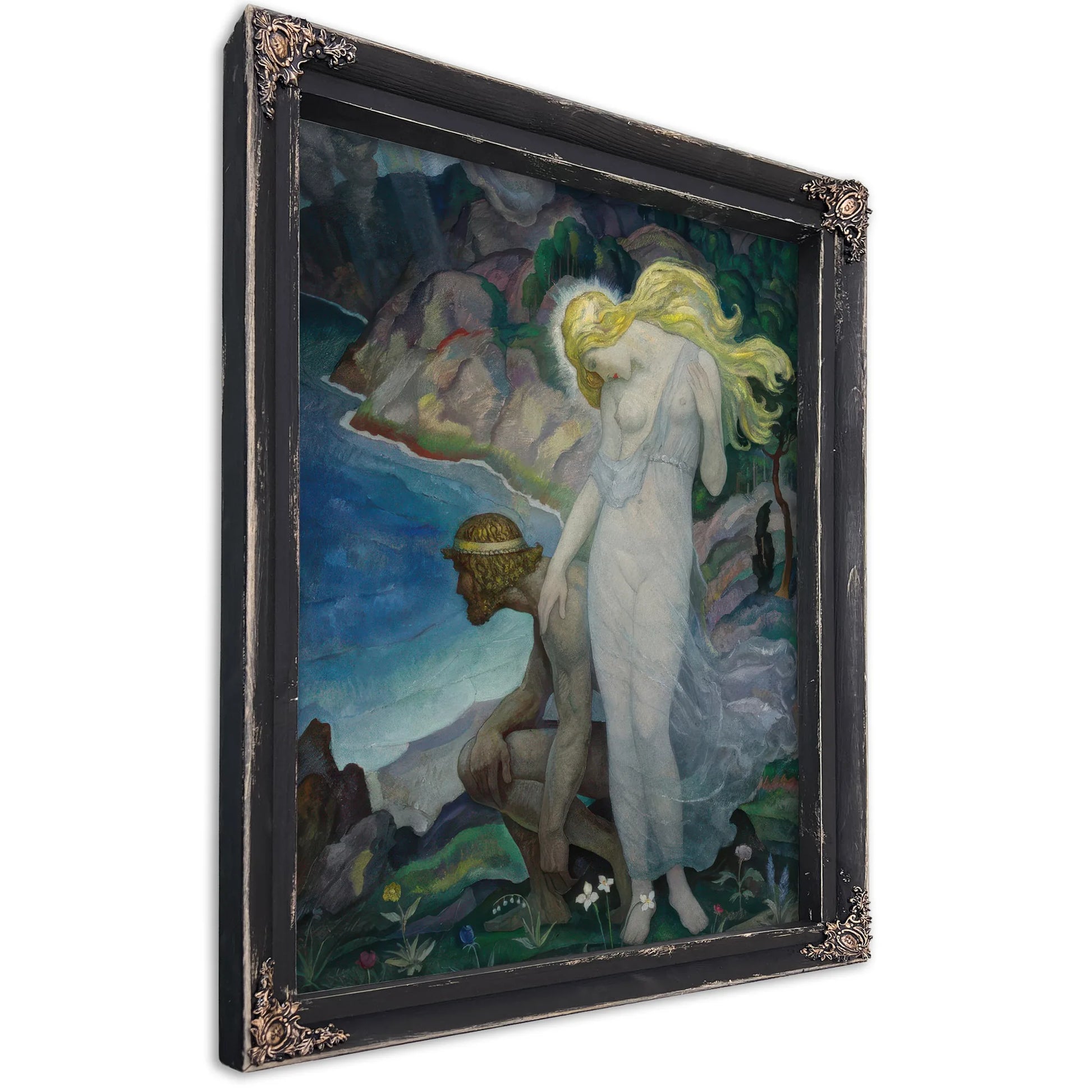 Odysseus And Calypso By NC Wyeth Fine Art Print