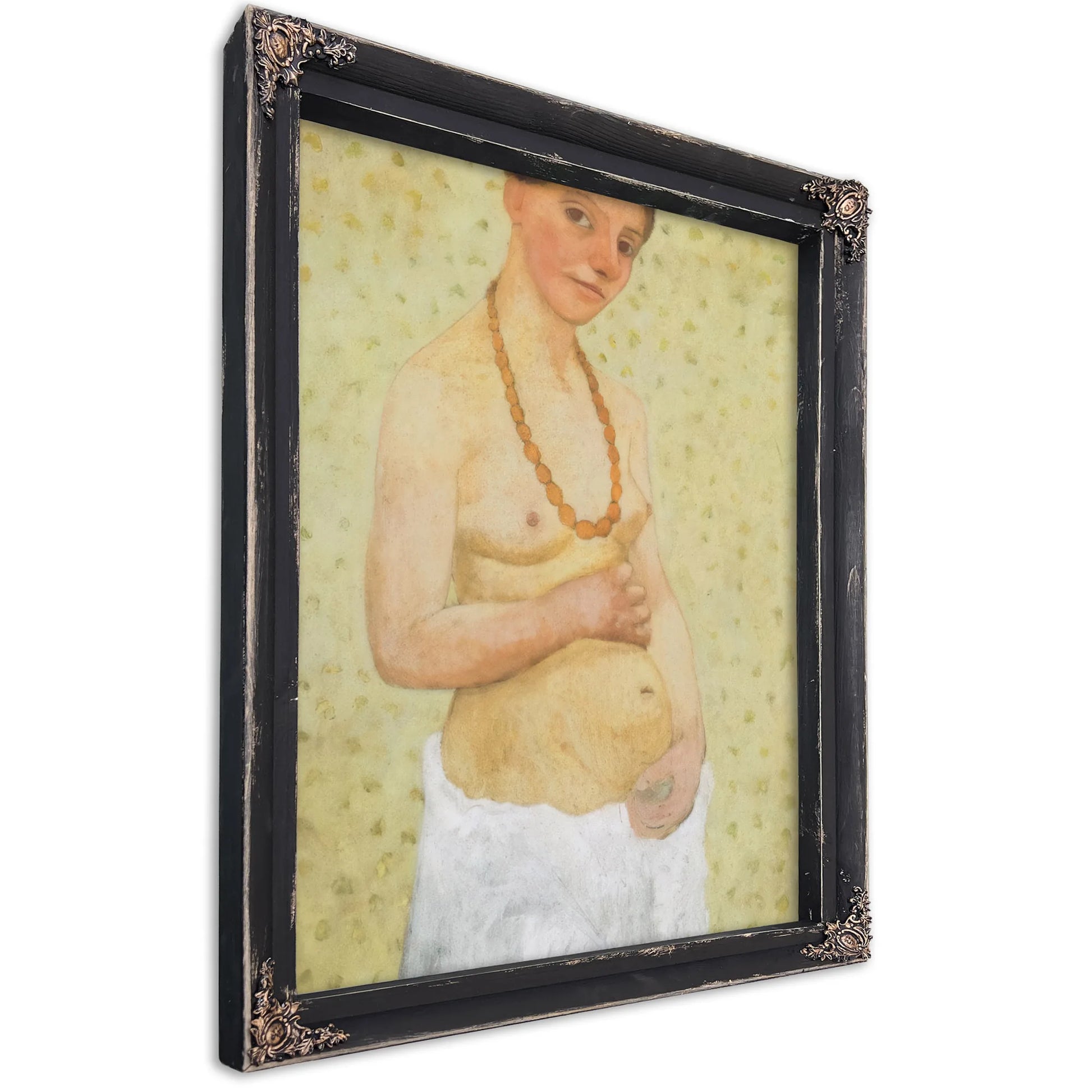 Self Portrait On Th Sixth Wedding Anniversary By Paula Modersohn Becker Fine Art Print