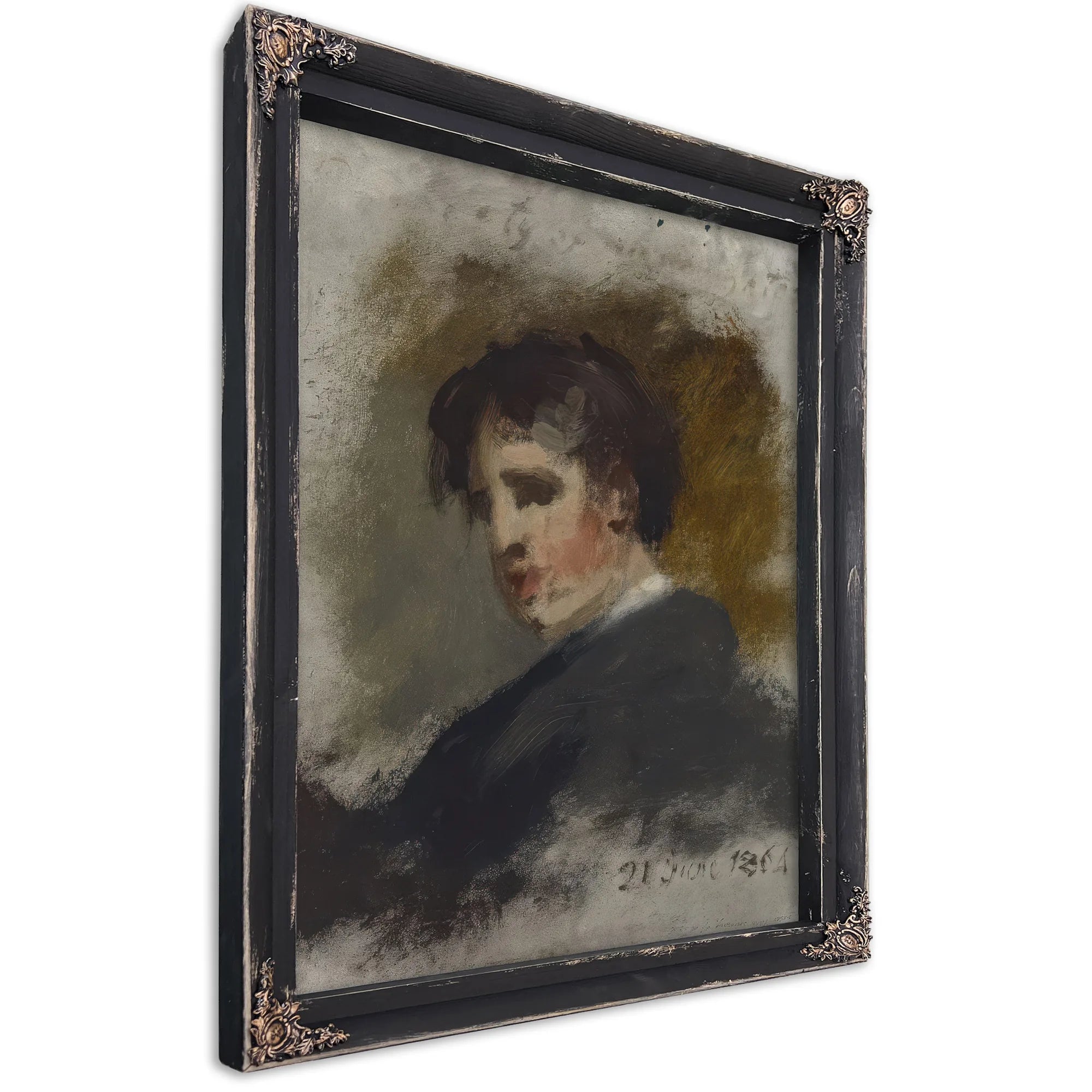 Portrait Sketch By Thomas Sully Fine Art Print