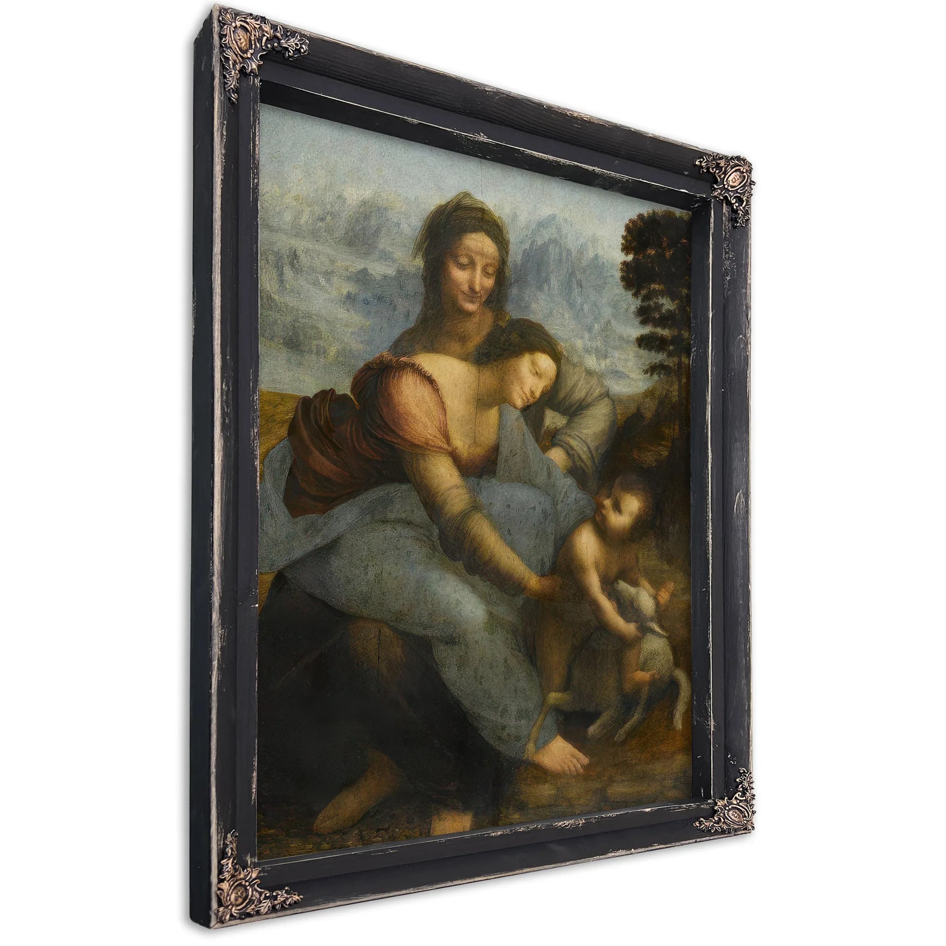 La Vierge L'enfant Jesus Et Sainte Anne By Leonardo Da Vinci Fine Art Print