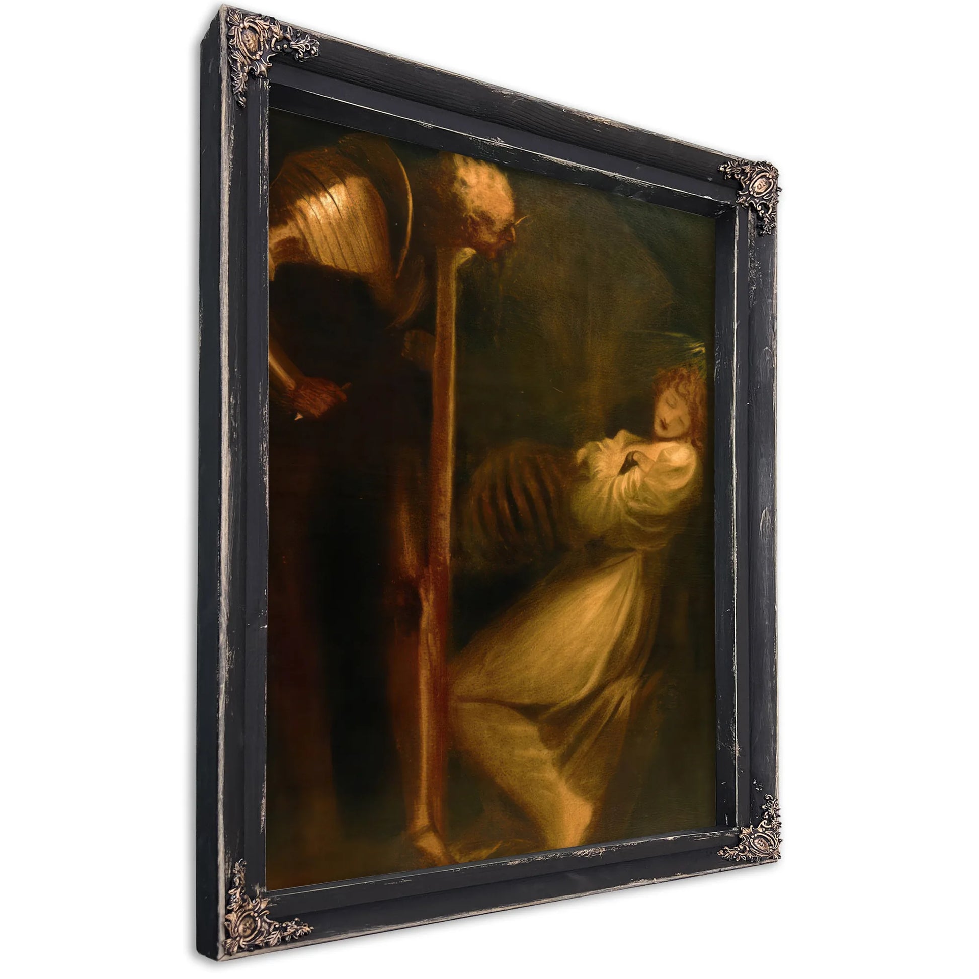 Wolfram Observing His Wife In Her Walled In Cell With The Skeleton Of Her Lover By Henry Fuseli Fine Art Print