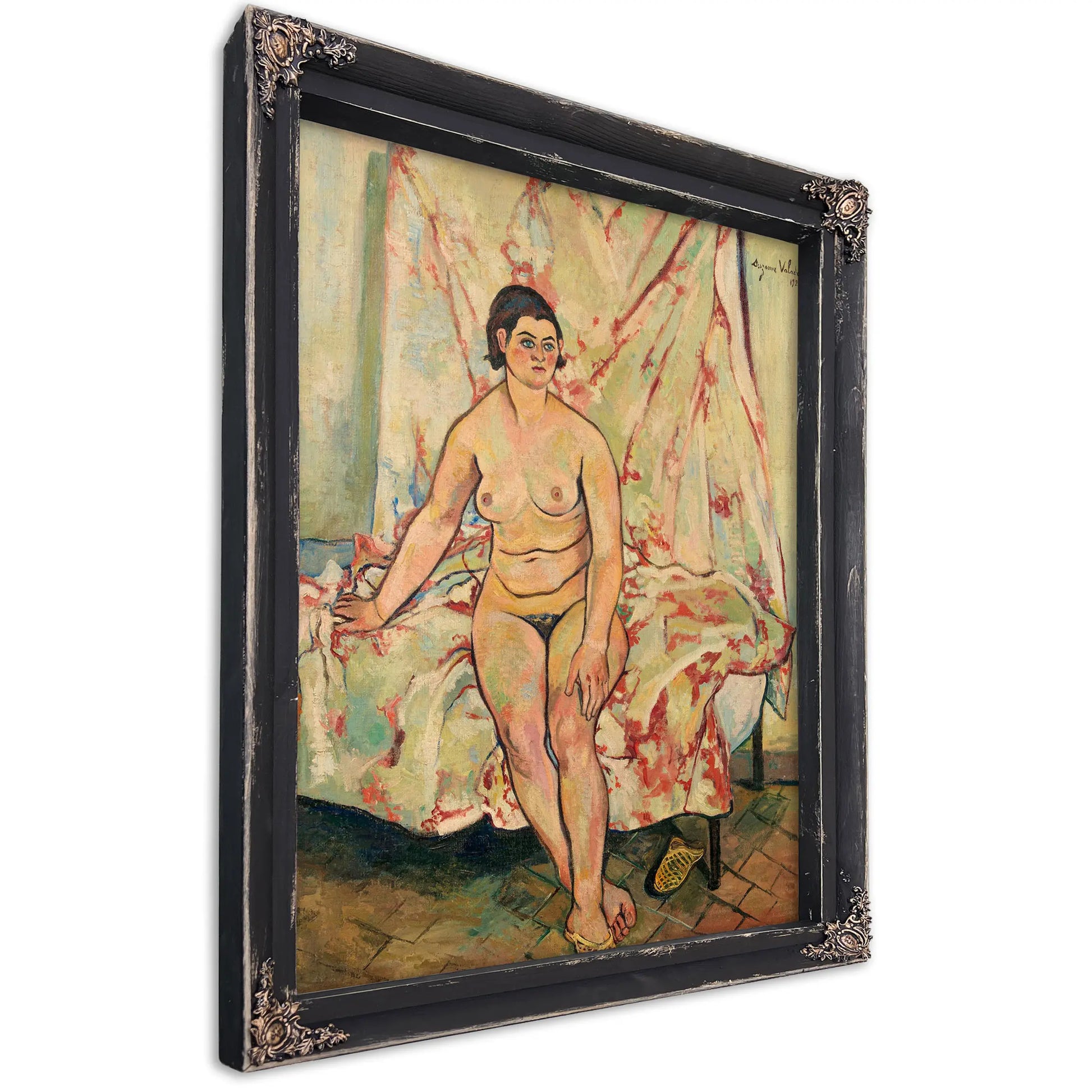 Nude Sitting On The Edge Of A Bed By Suzanne Valadon by Suzanne Valadon