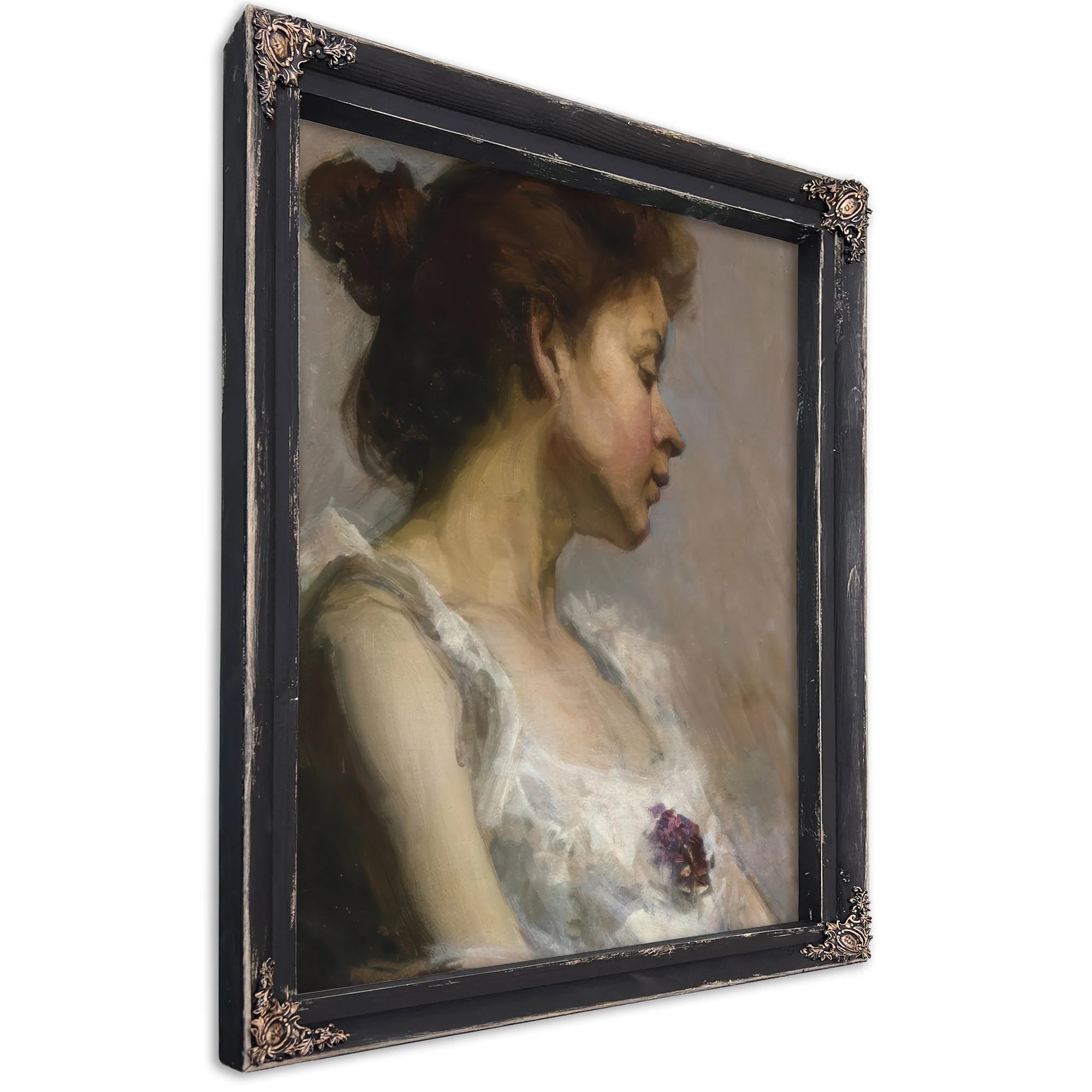 Portrait Of The Artist's Wife By Henry Ossawa Tanner Fine Art Print