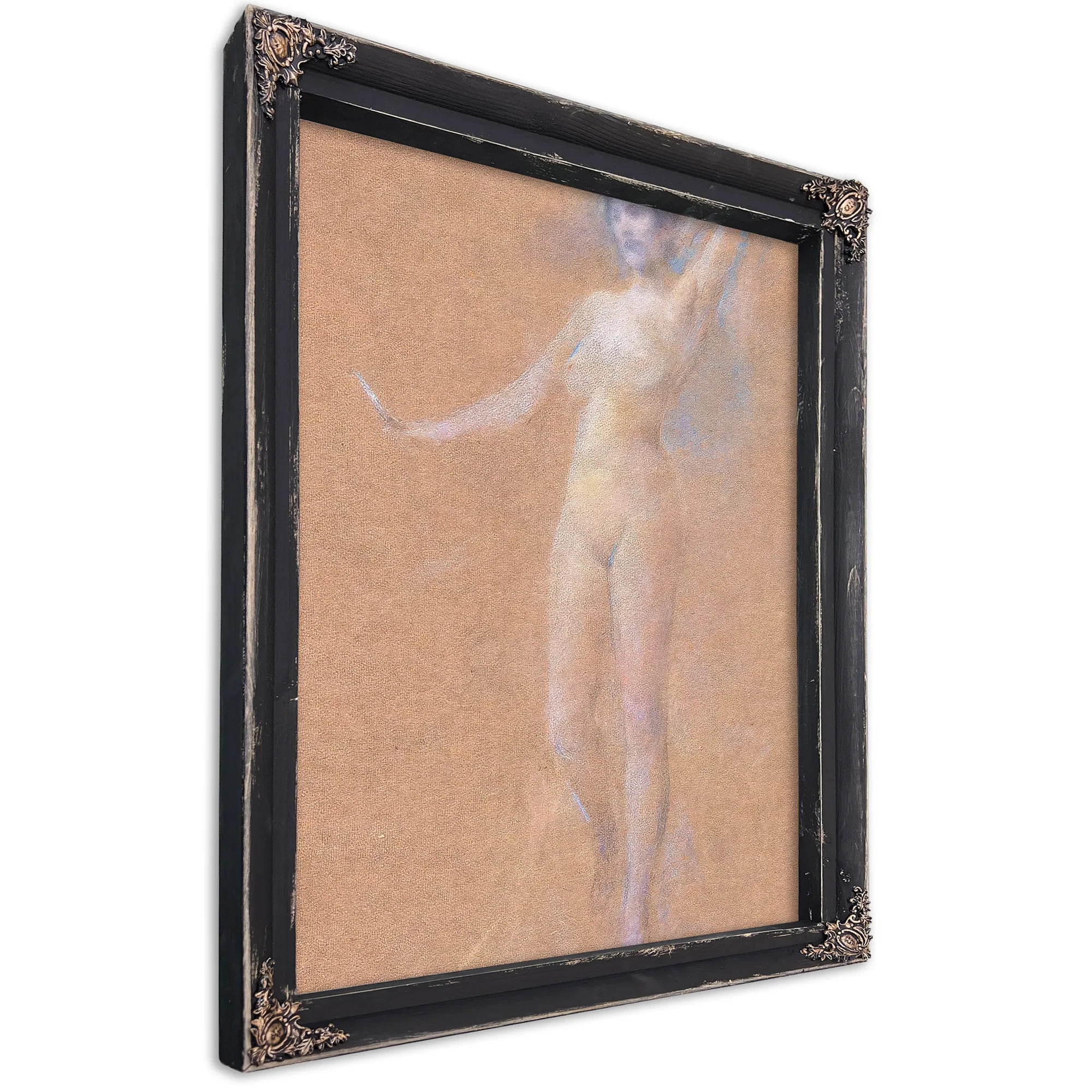 Standing Nude Figure Of A Girl By Thomas Wilmer Dewing Fine Art Print