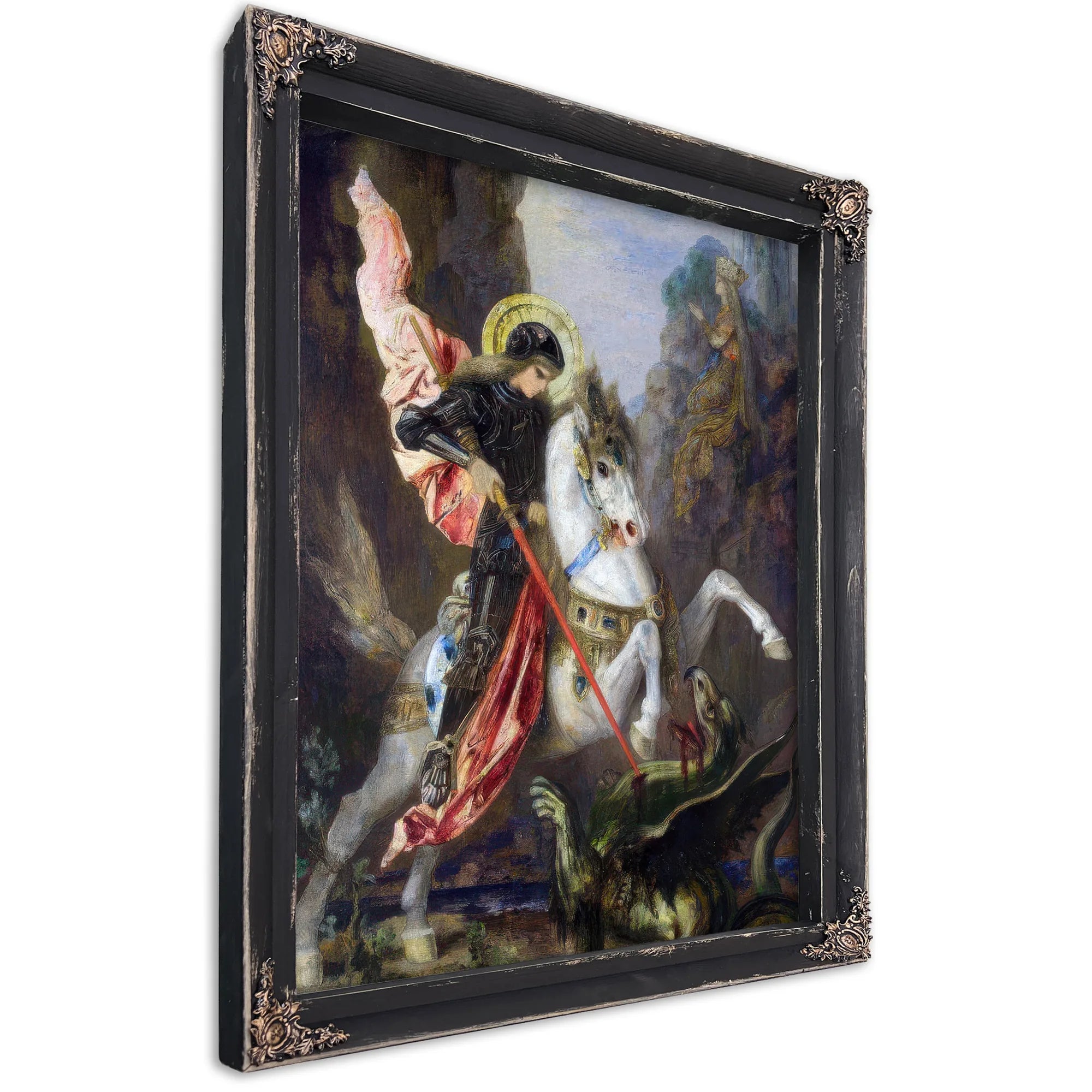 Saint George And The Dragon 1890 By Gustave Moreau Fine Art Print