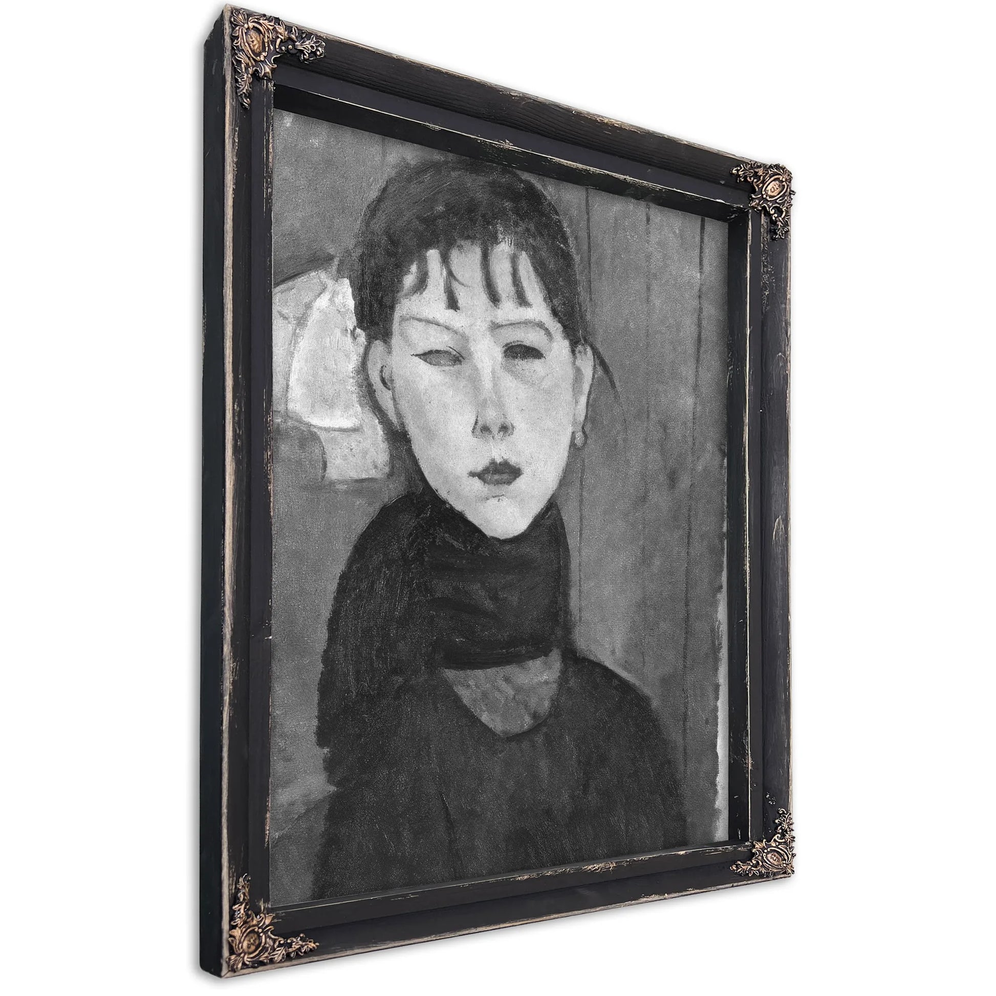 Marie Young Woman Of The People By Amedeo Modigliani Fine Art Print