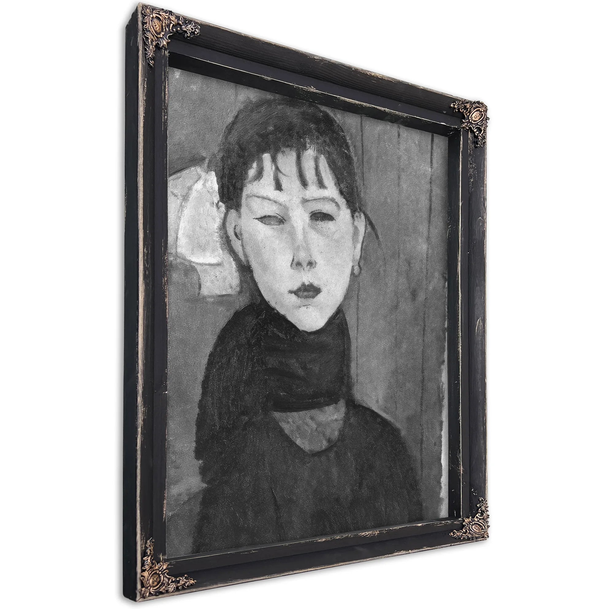 Marie Young Woman Of The People By Amedeo Modigliani Fine Art Print