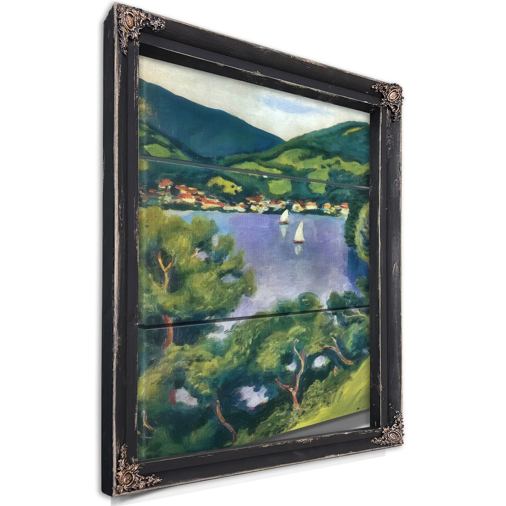 View Of Tegernsee By August Macke Fine Art Print