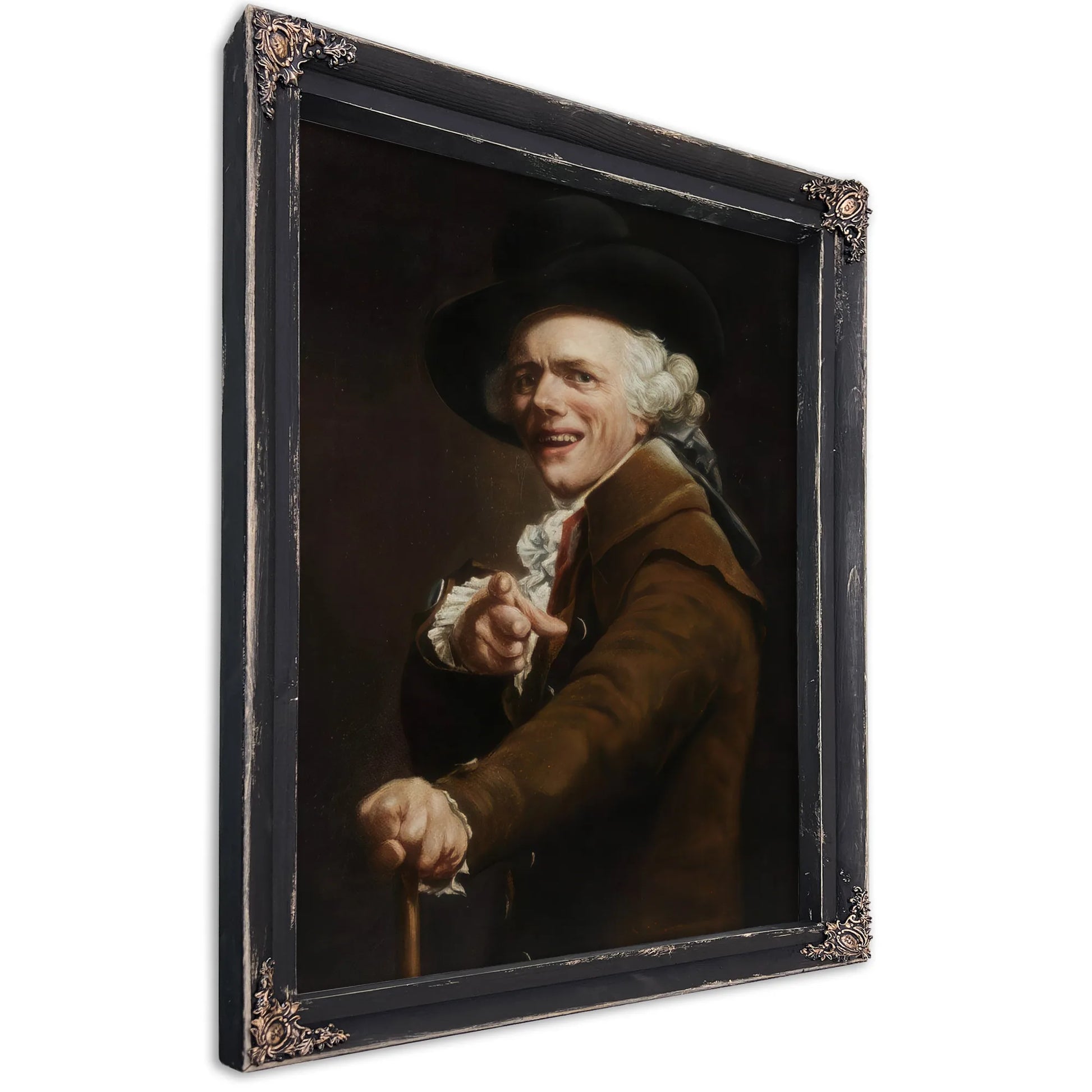 Self Portrait In The Guise Of A Mockingbird 1791 By Joseph Ducreux Fine Art Print