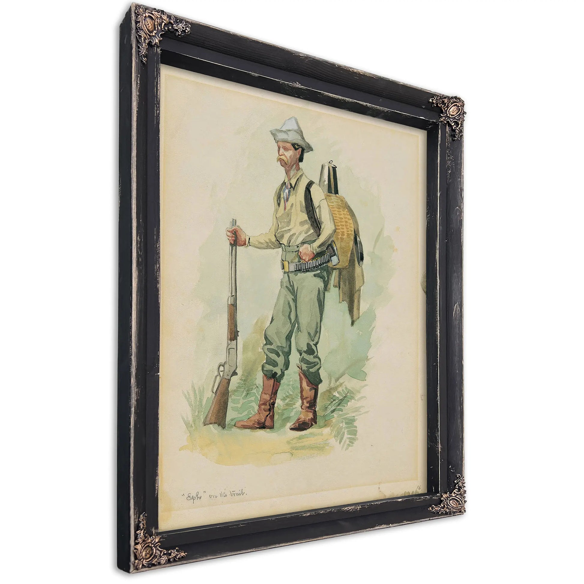 Eph On The Trail by Frederic Remington