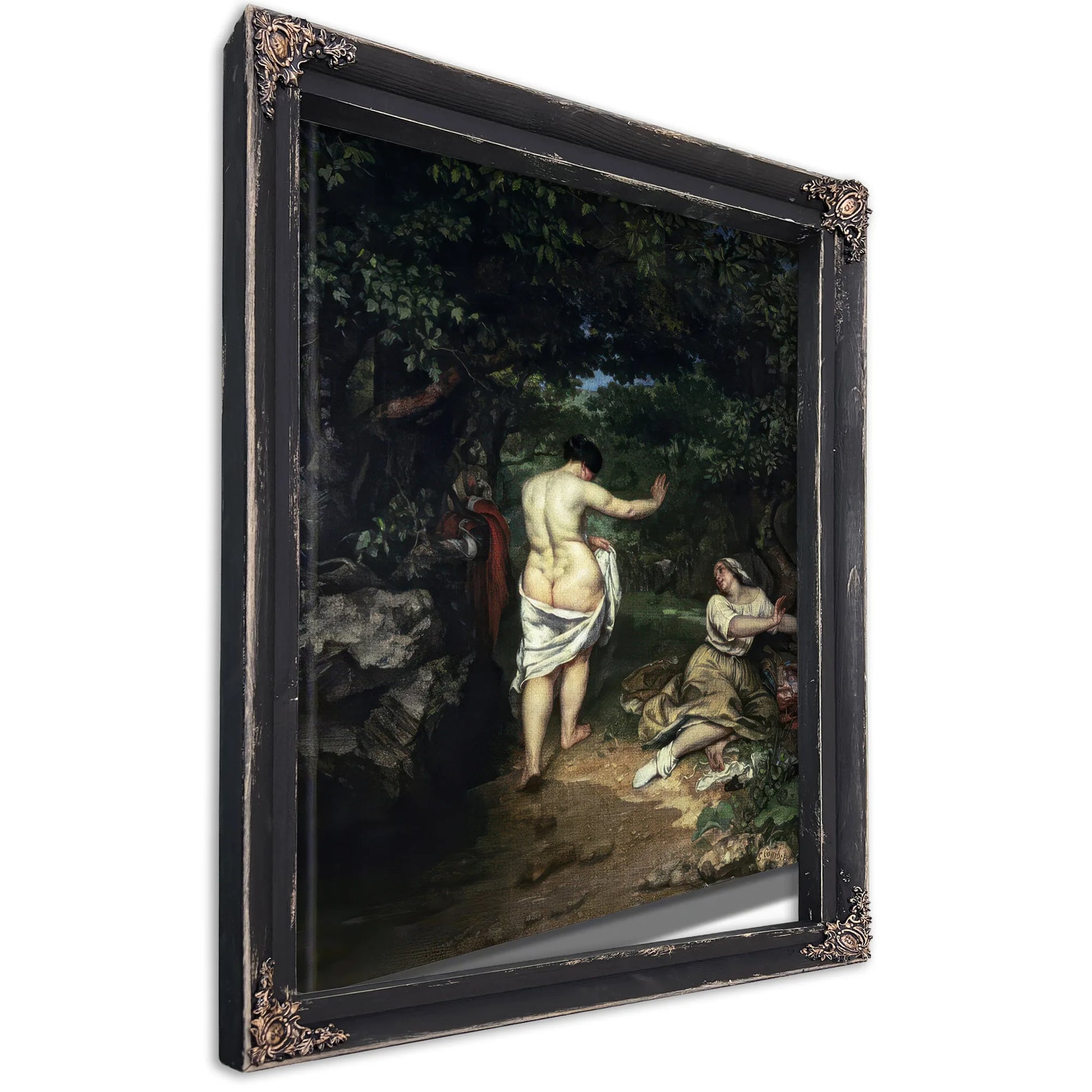 Les Baigneuses By Jean Desire Gustave Courbet Fine Art Print