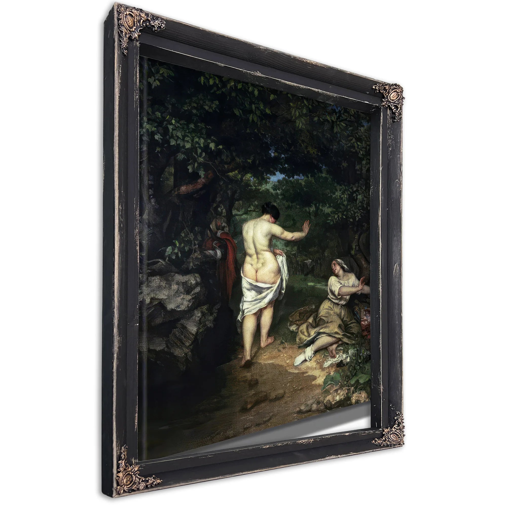 Les Baigneuses By Jean Desire Gustave Courbet Fine Art Print