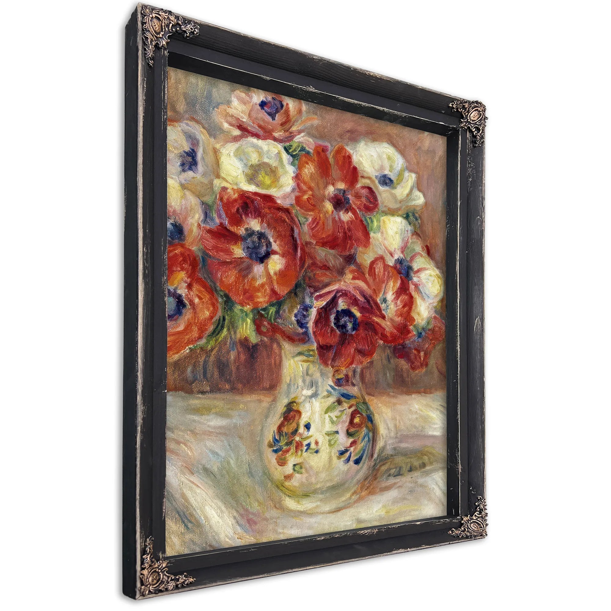 Still Life With Anemones By Pierre Auguste Renoir Fine Art Print