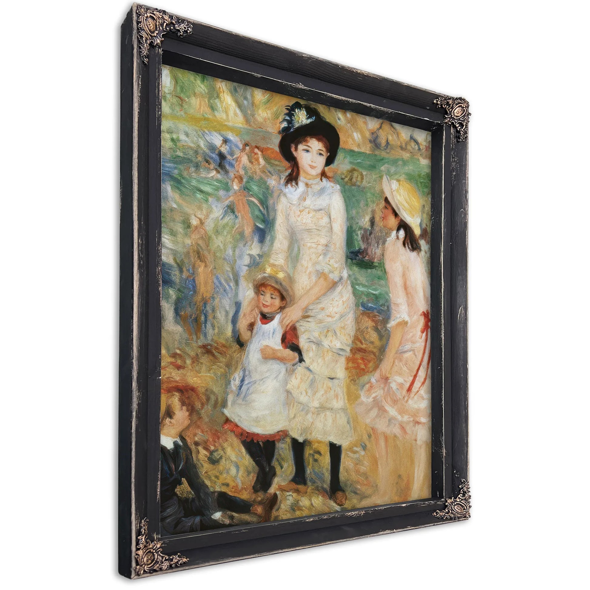 Children On The Seashore, Guernsey By Pierre Auguste Renoir Fine Art Print