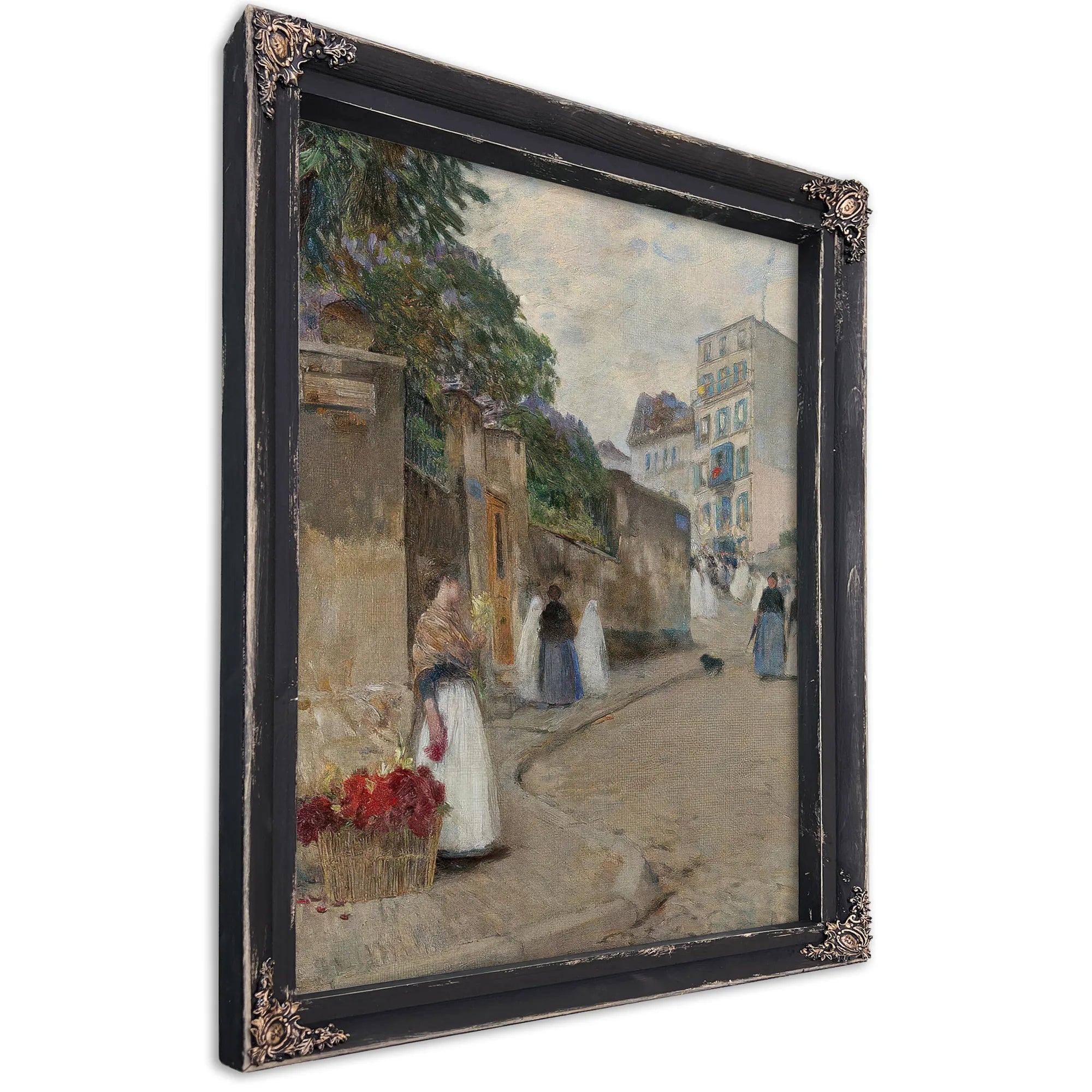 Rue Montmartre, Paris By Childe Hassam Fine Art Print