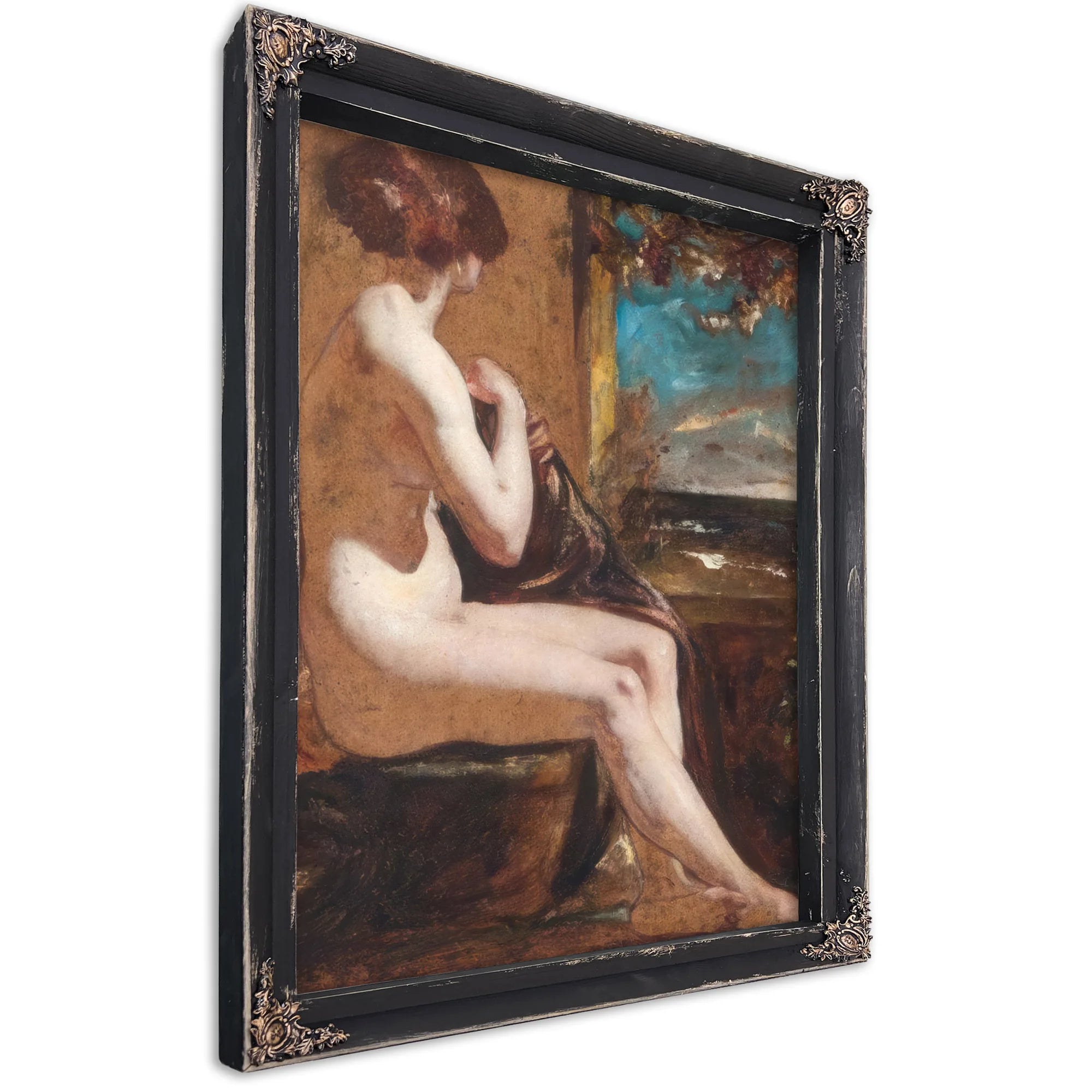 Hero Waiting For Leander By William Etty Fine Art Print