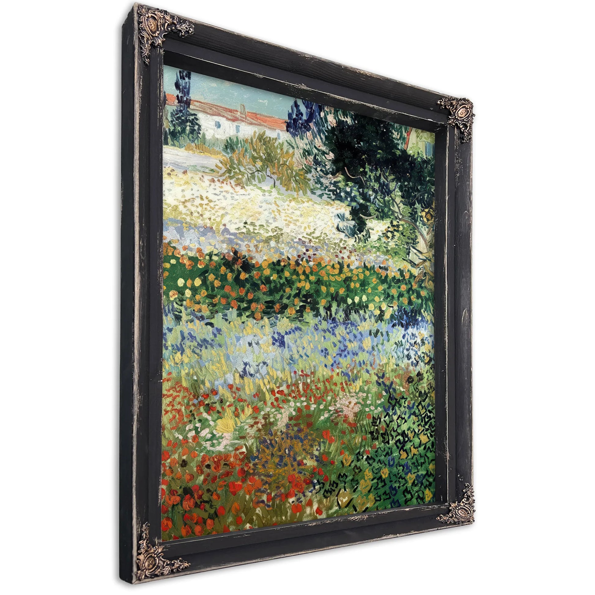 Garden In Bloom Arles By Vincent Van Gogh Fine Art Print