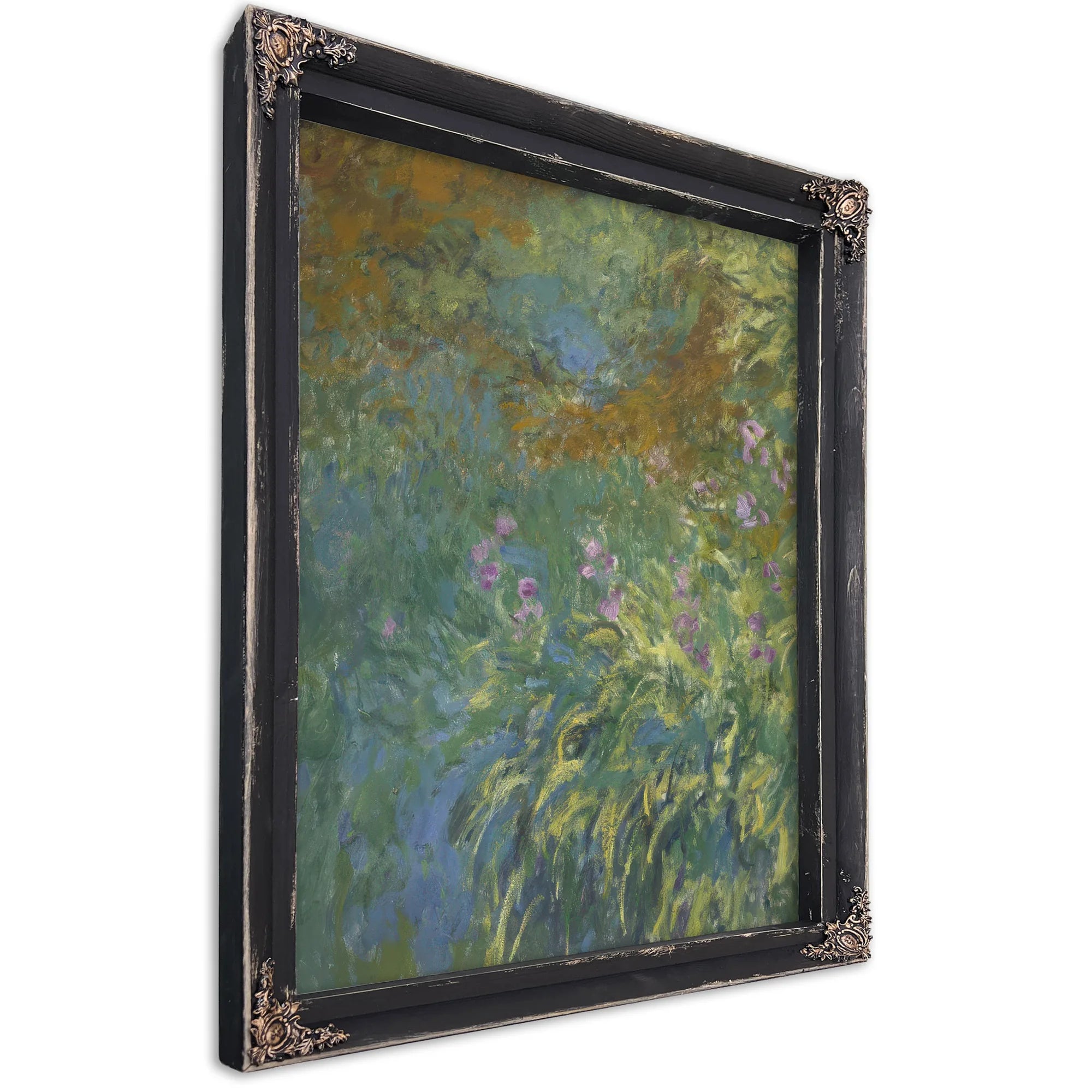 Irises By The Pond By Claude Monet Fine Art Print