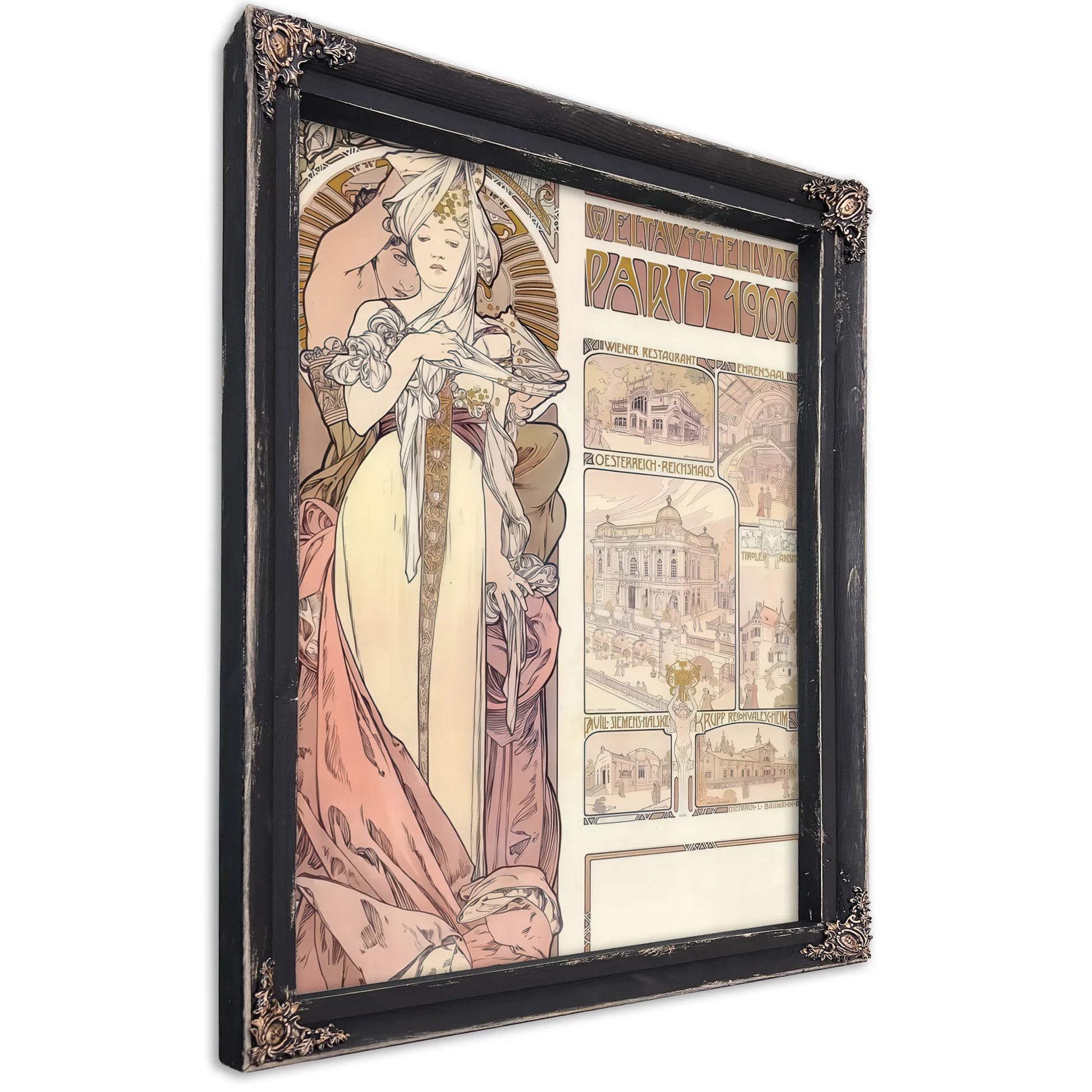 Austria At The World Exhibition By Alphonse Mucha Fine Art Print