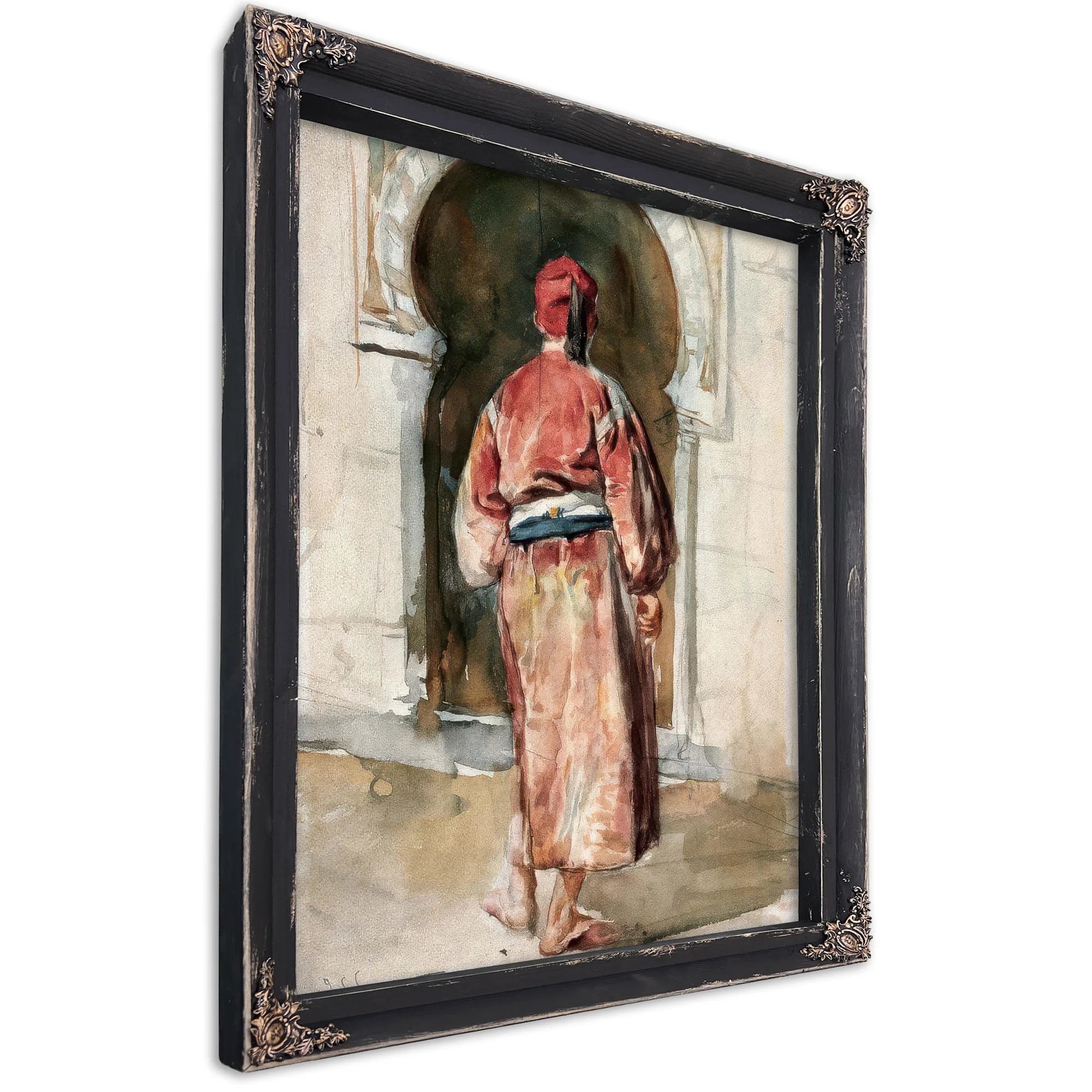 Figure Of A Tunisian Man Seen From Behind By John Singer Sargent Fine Art Print