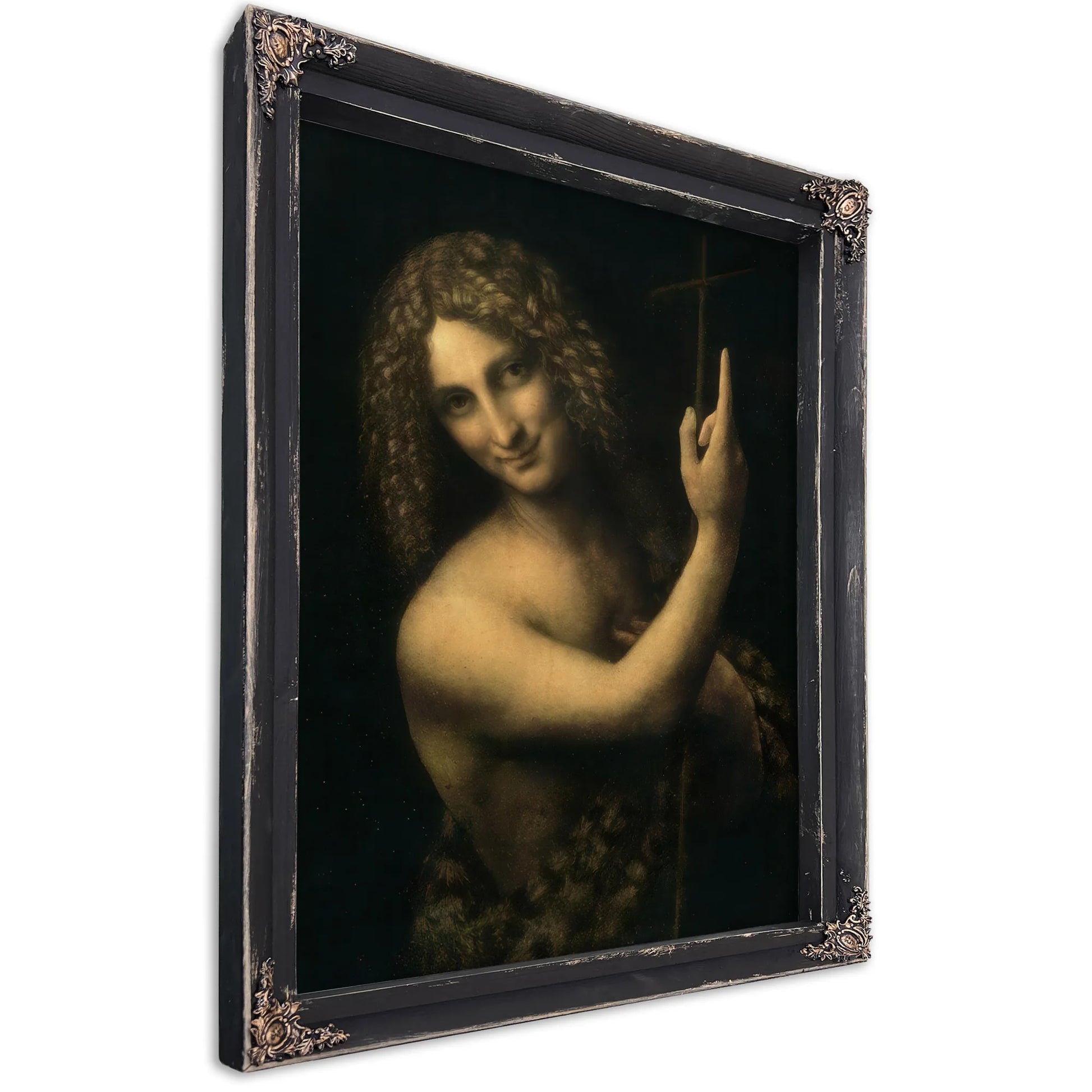 St. John The Baptist By Leonardo Da Vinci Fine Art Print