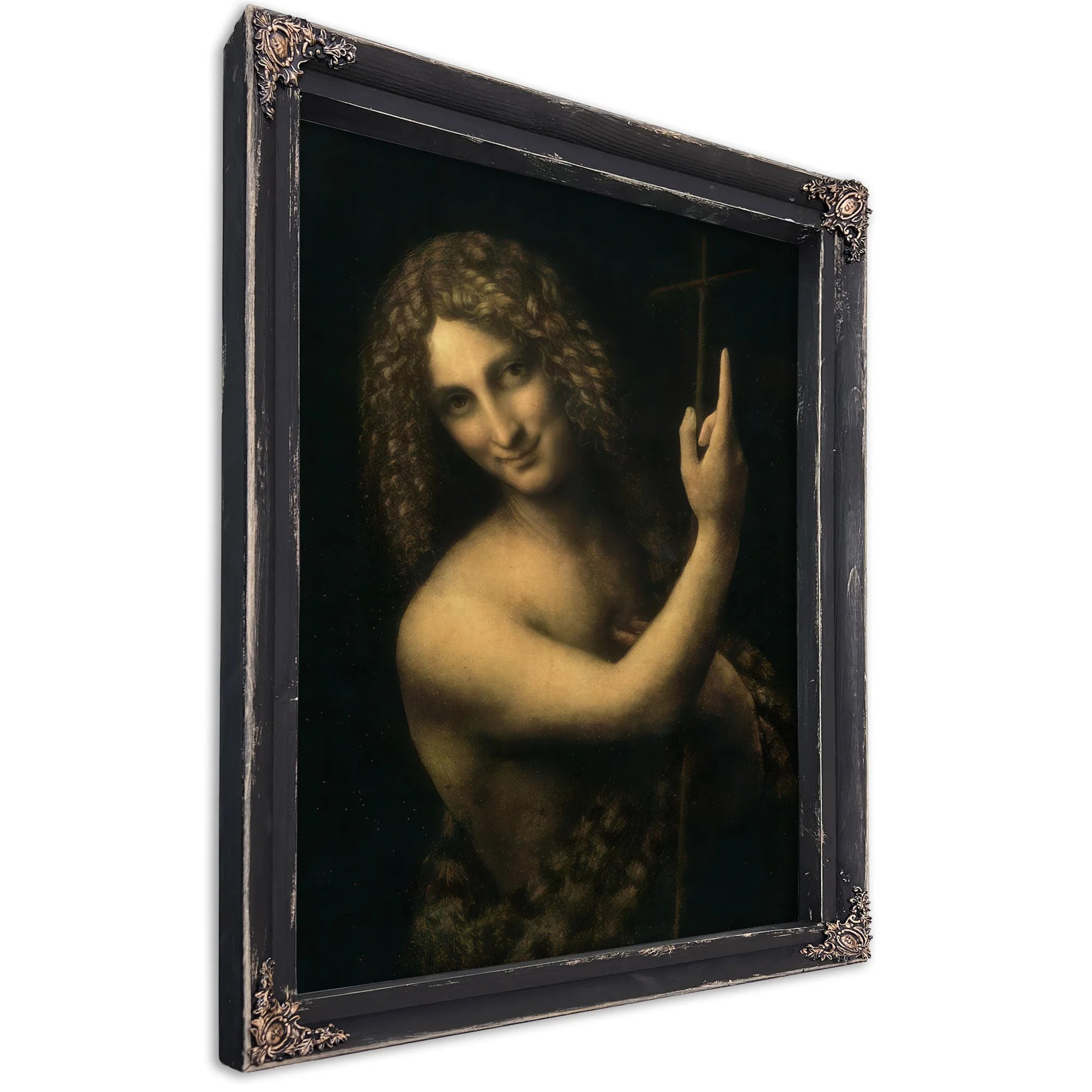St. John The Baptist By Leonardo Da Vinci Fine Art Print