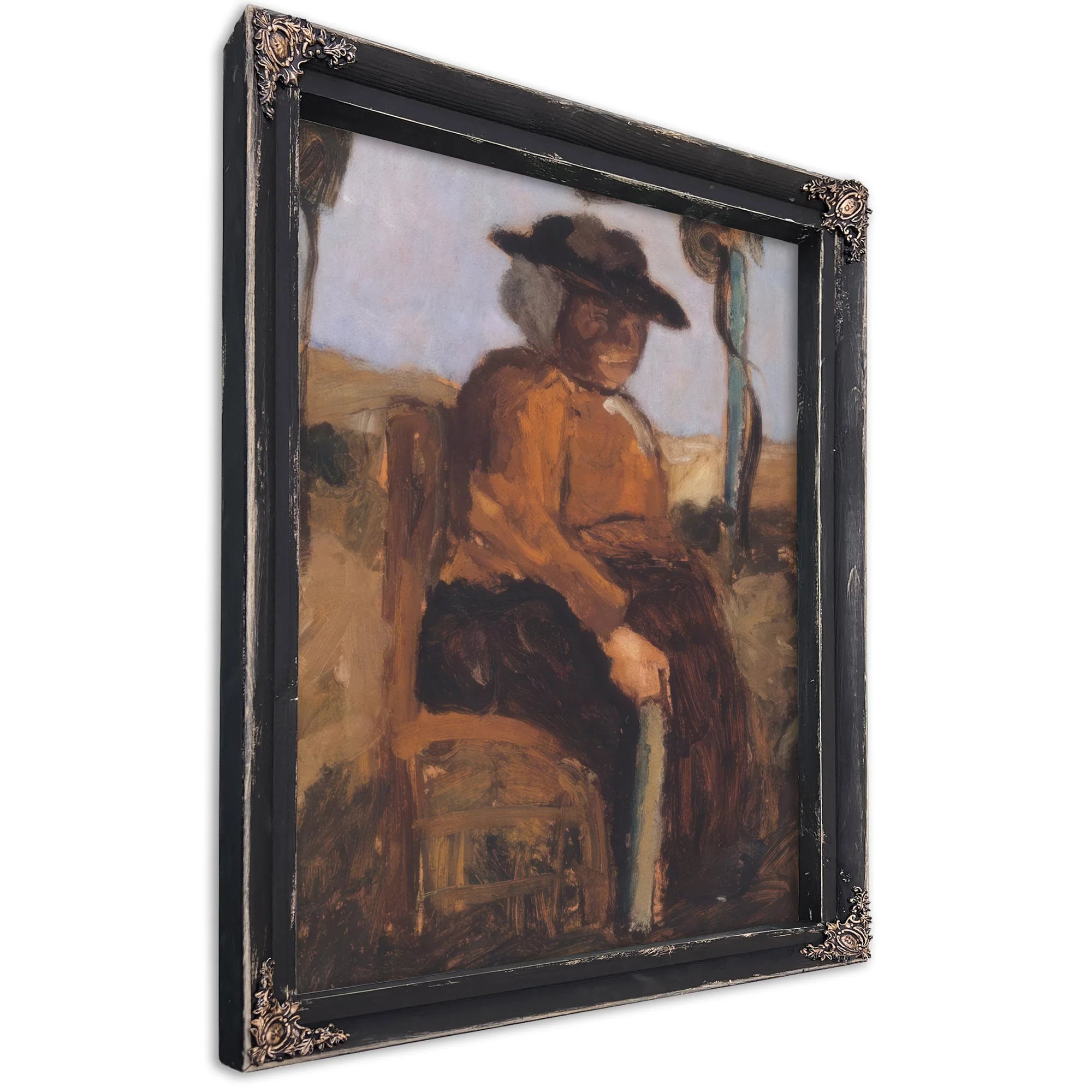 Study Of A Woman Seated In The Garden By Paula Modersohn Becker Fine Art Print