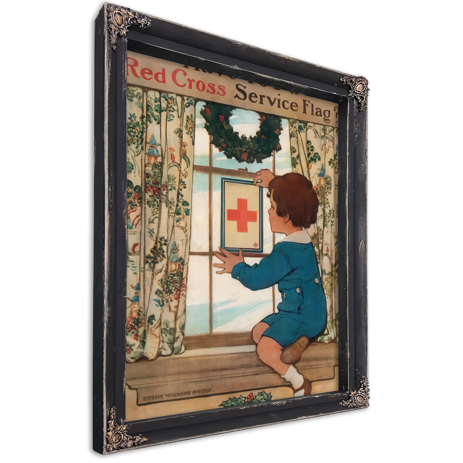 Have You A Red Cross Service Flag by Jessie Willcox Smith Fine Art Print