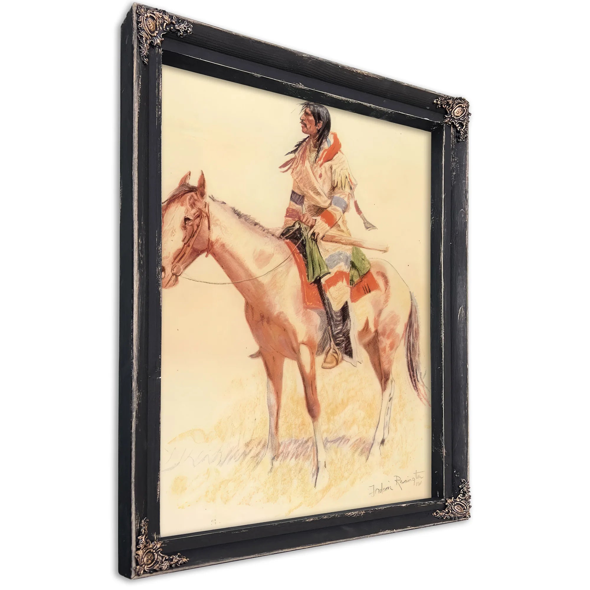 A Breed Aka An Indian Scout By Frederic Remington Fine Art Print