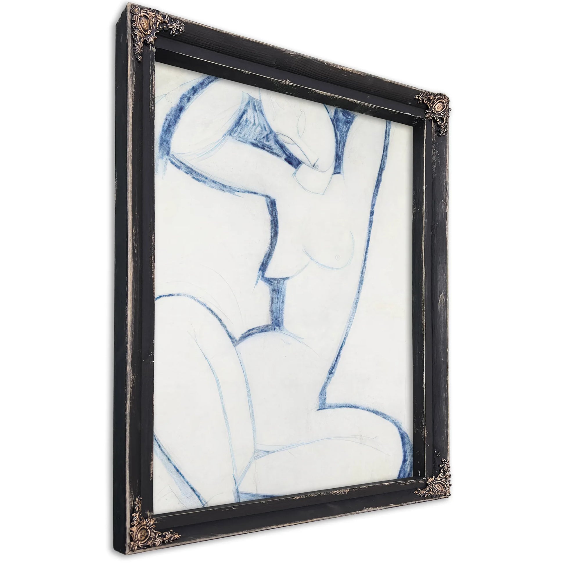 Blue Caryatid Ii By Amedeo Modigliani Fine Art Print