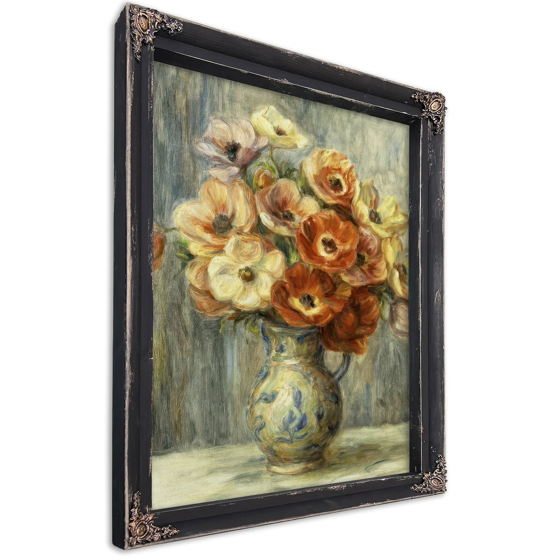 Vase D'anemones By Pierre Auguste Renoir Fine Art Print