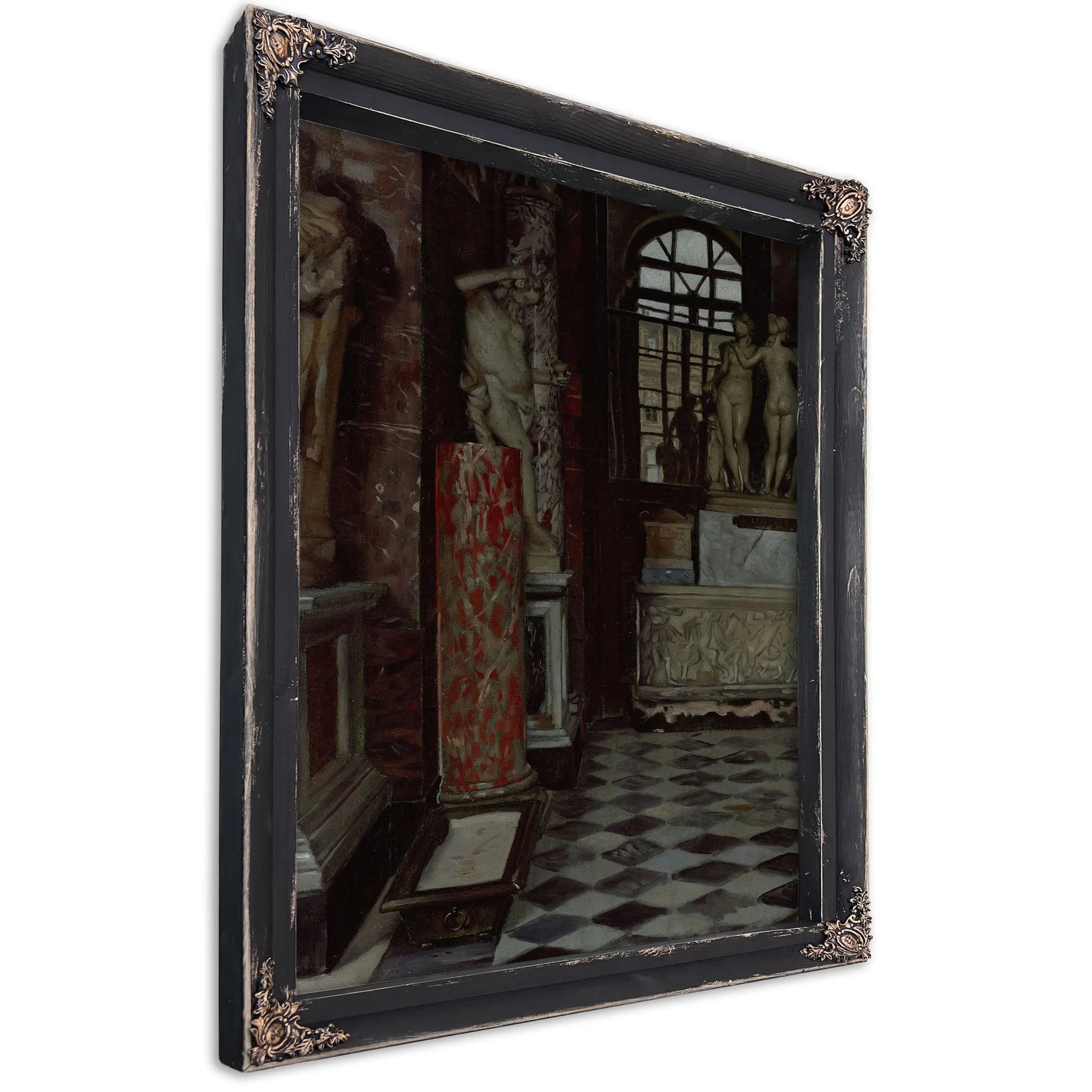 A View Of A Room Of Greek Roman And Etruscan Antiquities by James Tissot