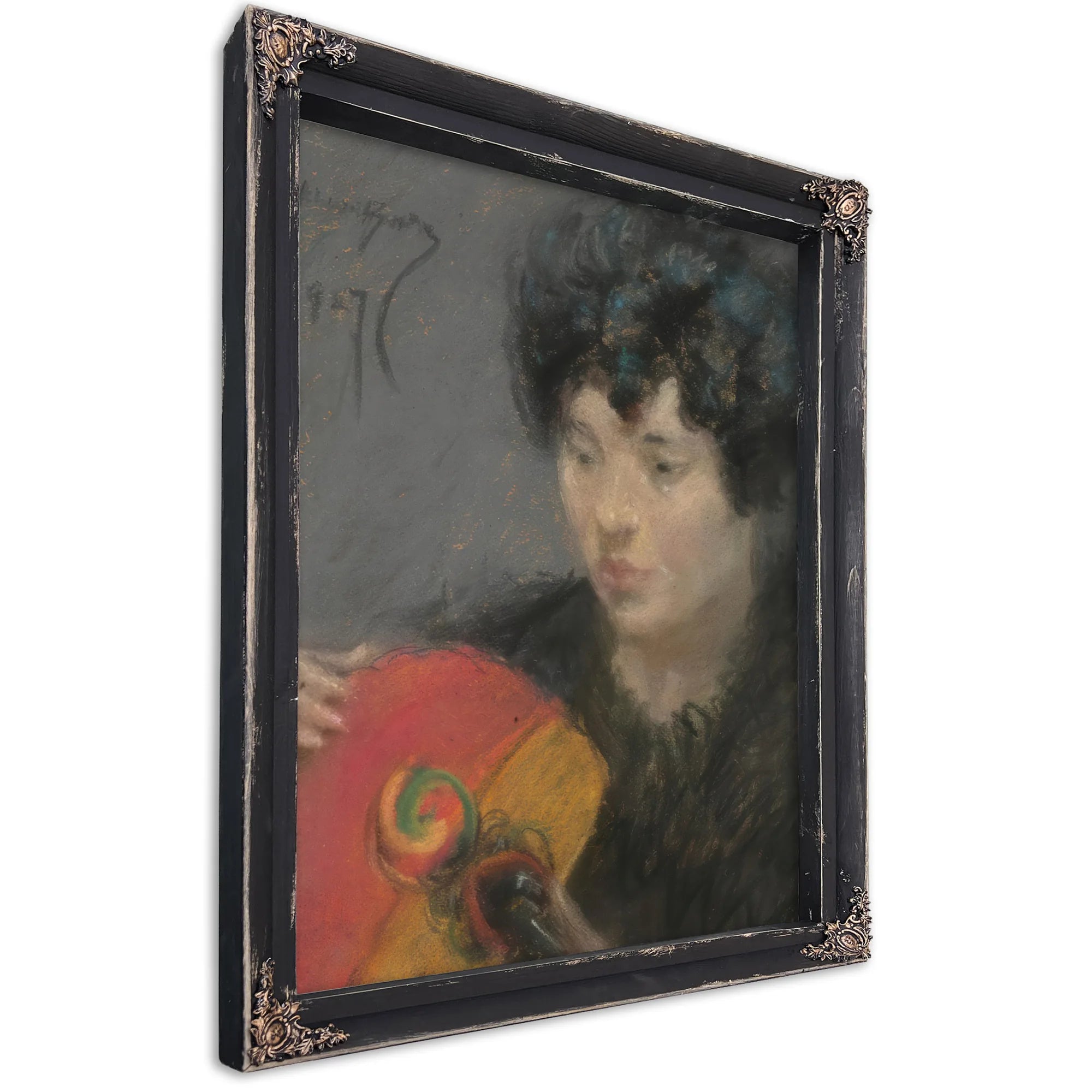 Study With Fan 2 By Alice Pike Barney Fine Art Print