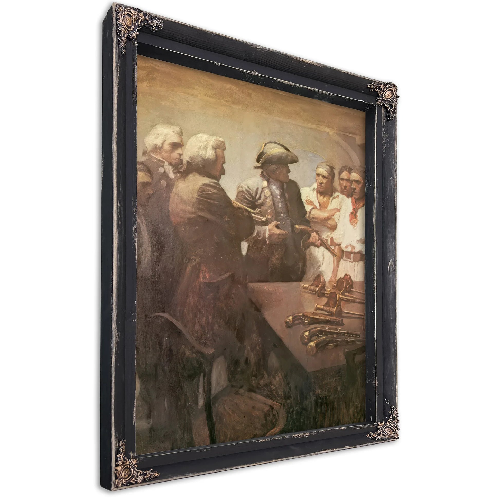 Preparing For The Mutiny By NC Wyeth Fine Art Print