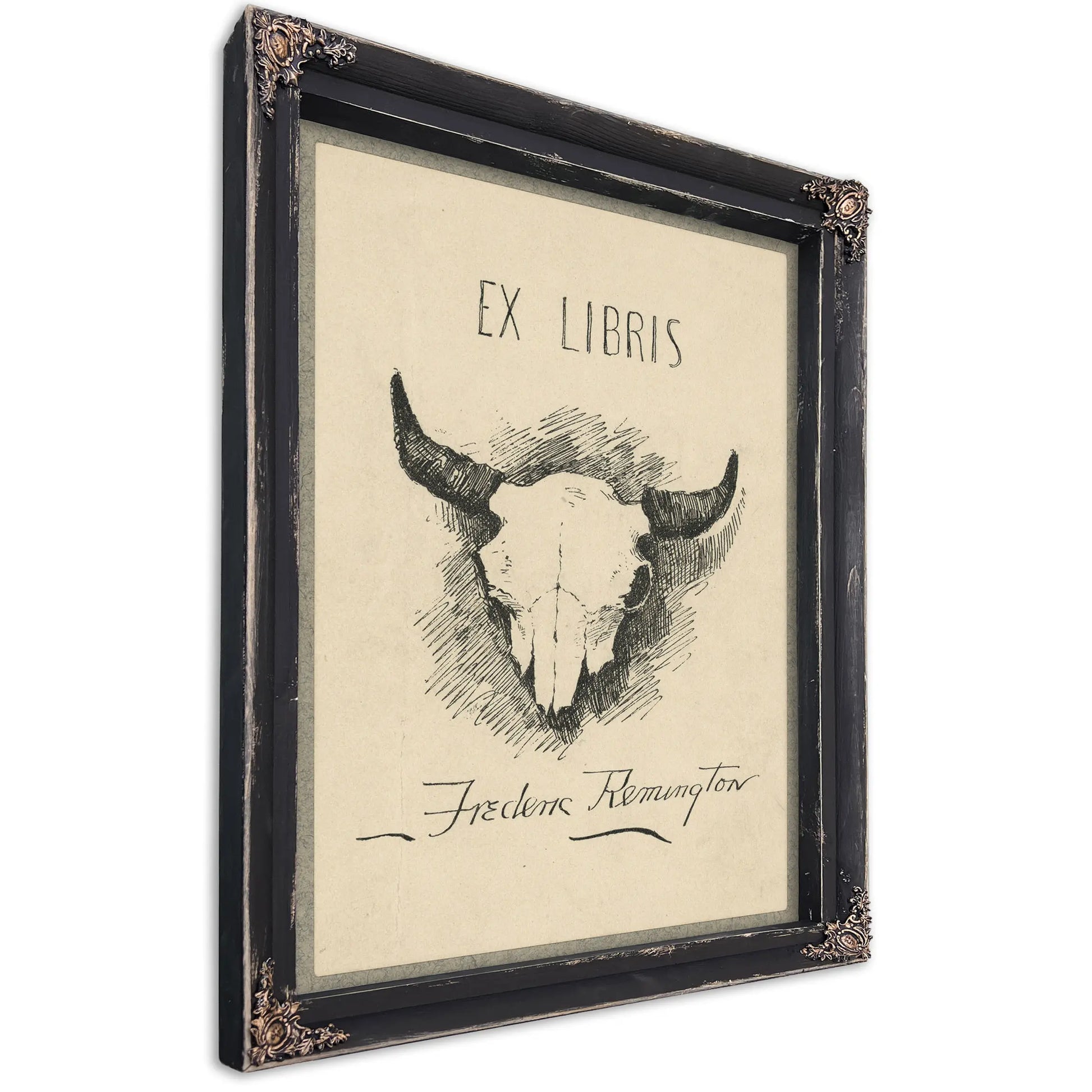 Bookplate Of Frederic Remington by Frederic Remington