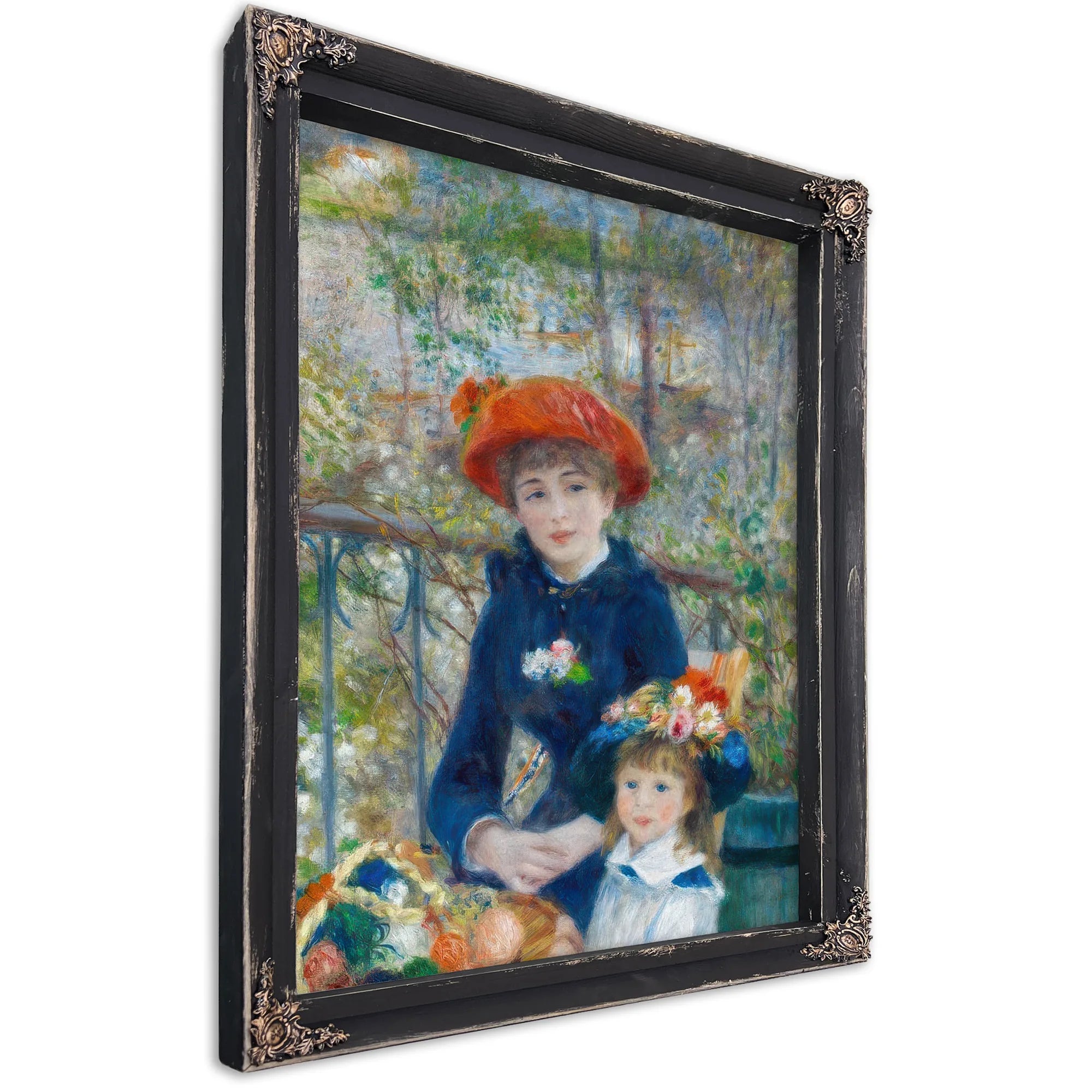 Pierre August Renoir The Two Sisters On The Terrace 1881 100X80Cm Art Institute Of Chicago By Pierre Auguste Renoir Fine Art Print